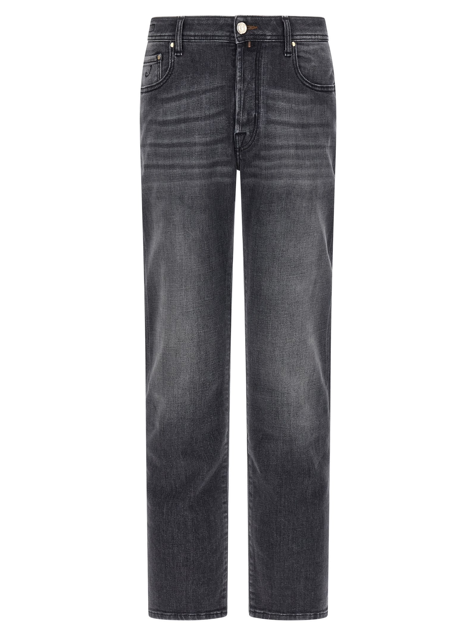 Jacob Cohen Distressed Denim Trousers Five Pockets In Multi