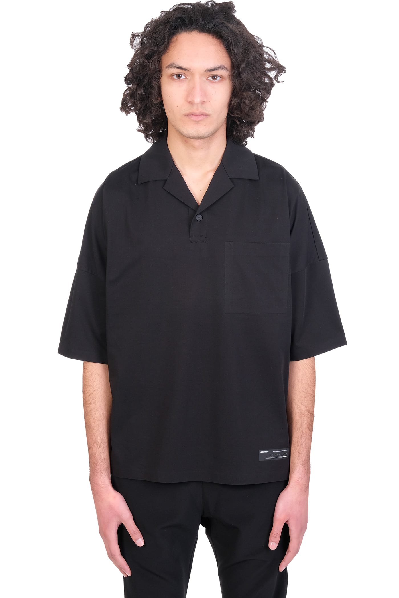 Attachment Polo In Black Polyester