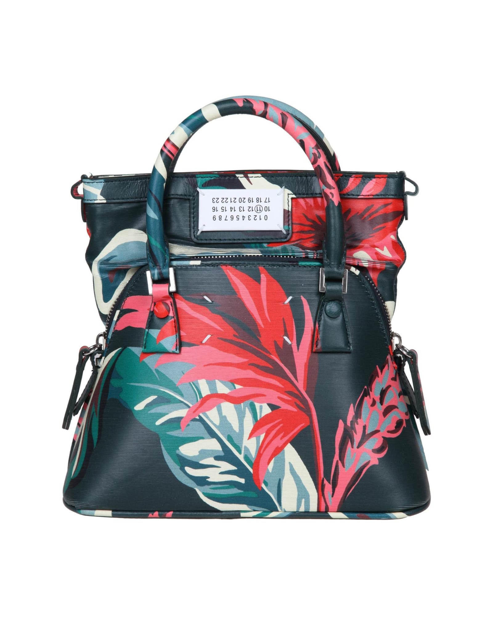 MAISON MARGIELA MINI 5AC TAPESTRY LEATHER HANDBAG