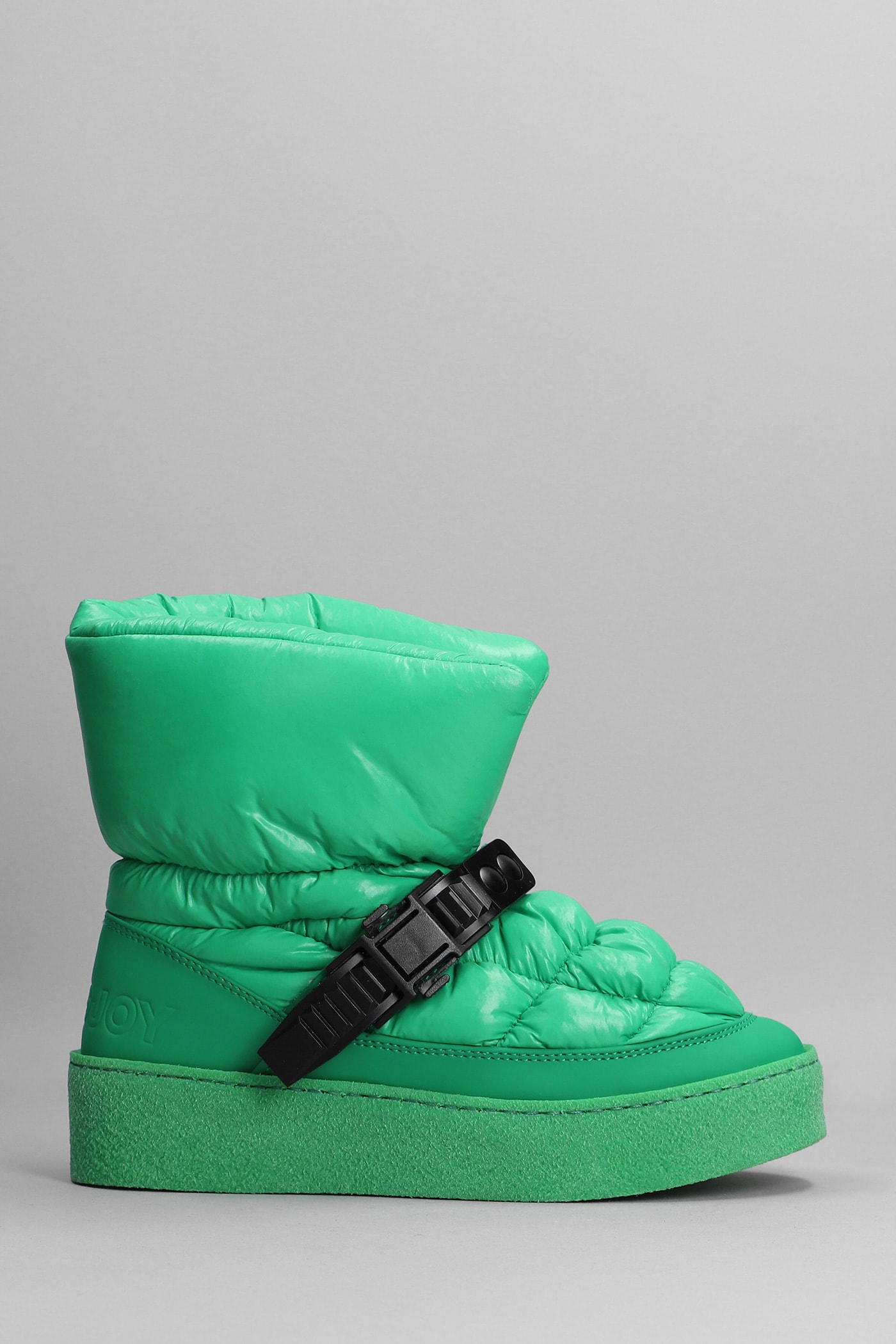Khrisjoy Ankle Boots In Green Polyamide