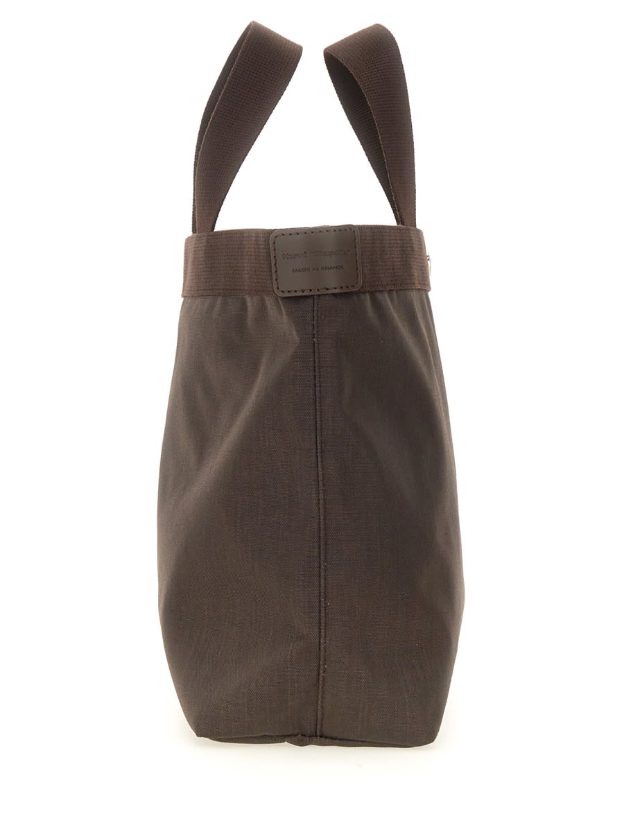 Shop Herve Chapelier Medium Tote Bag In Brown