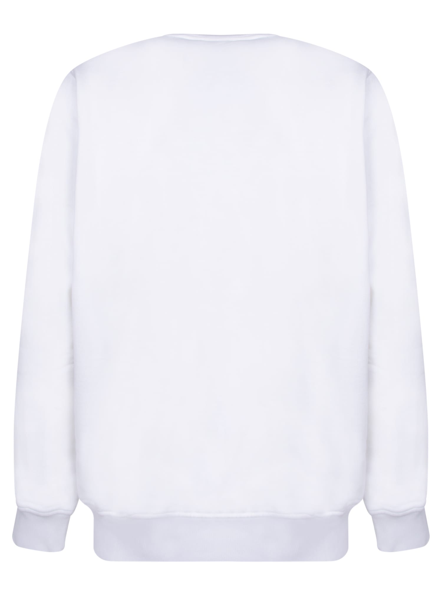 Shop Casablanca White Multicolor Sweatshirt With Logo