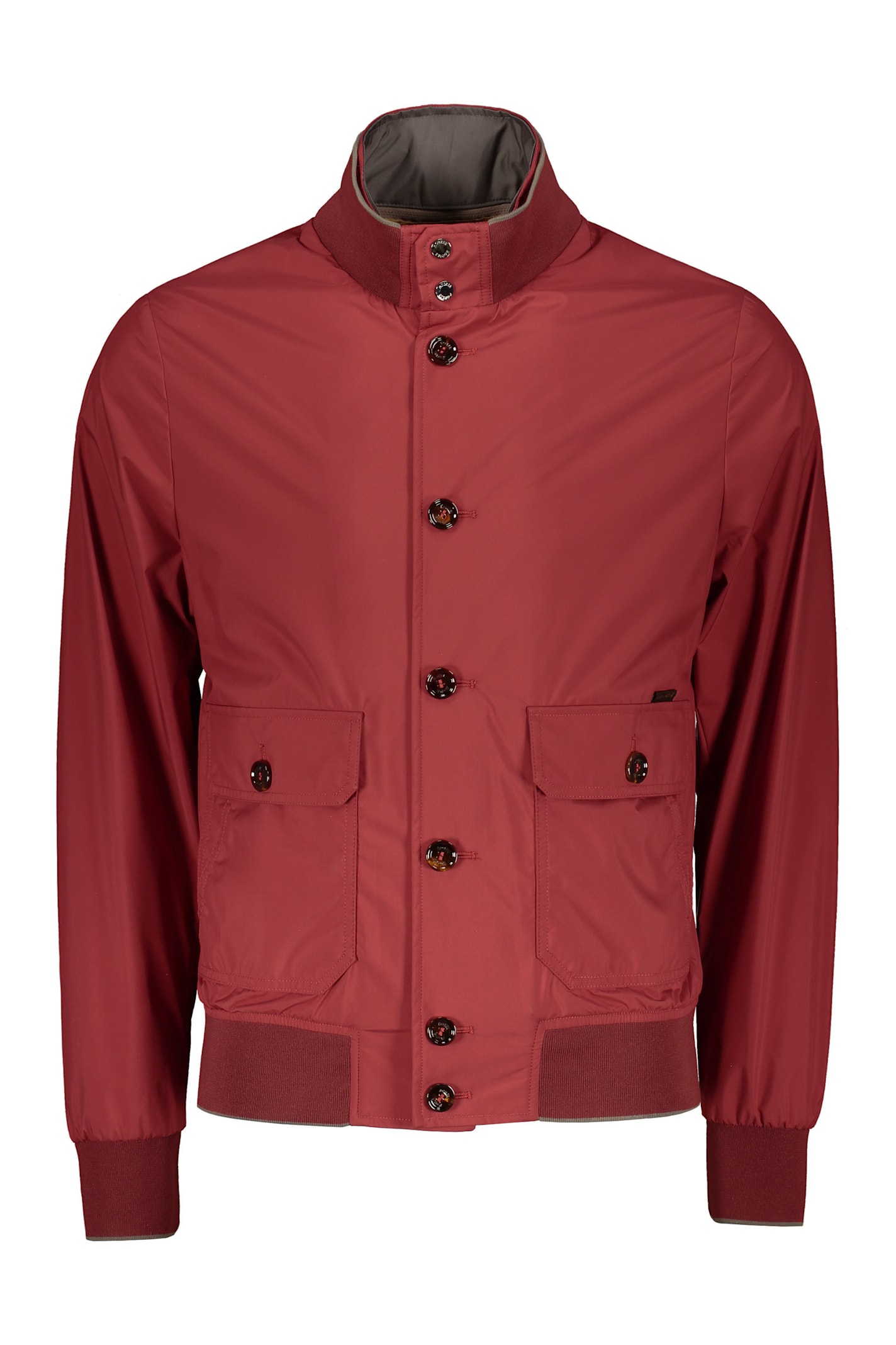 Moorer Claudio Techno Fabric Jacket In Red