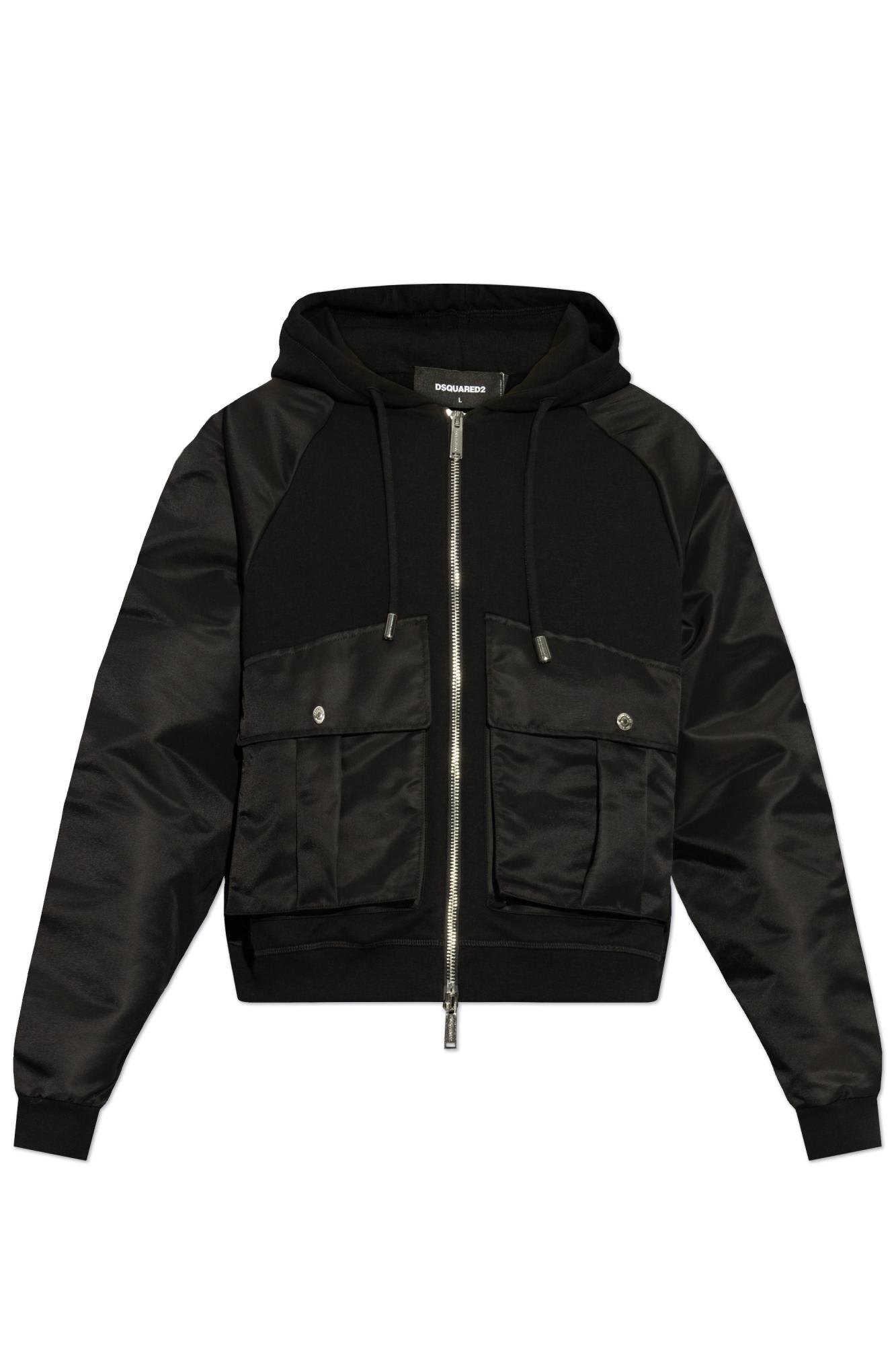 DSQUARED2 DSQUARED2 JACKET MADE FROM COMBINED MATERIALS