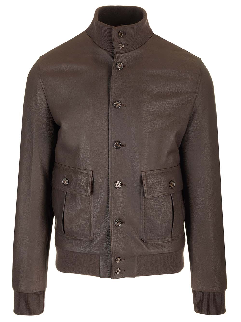 valstarino Padded Leather Jacket