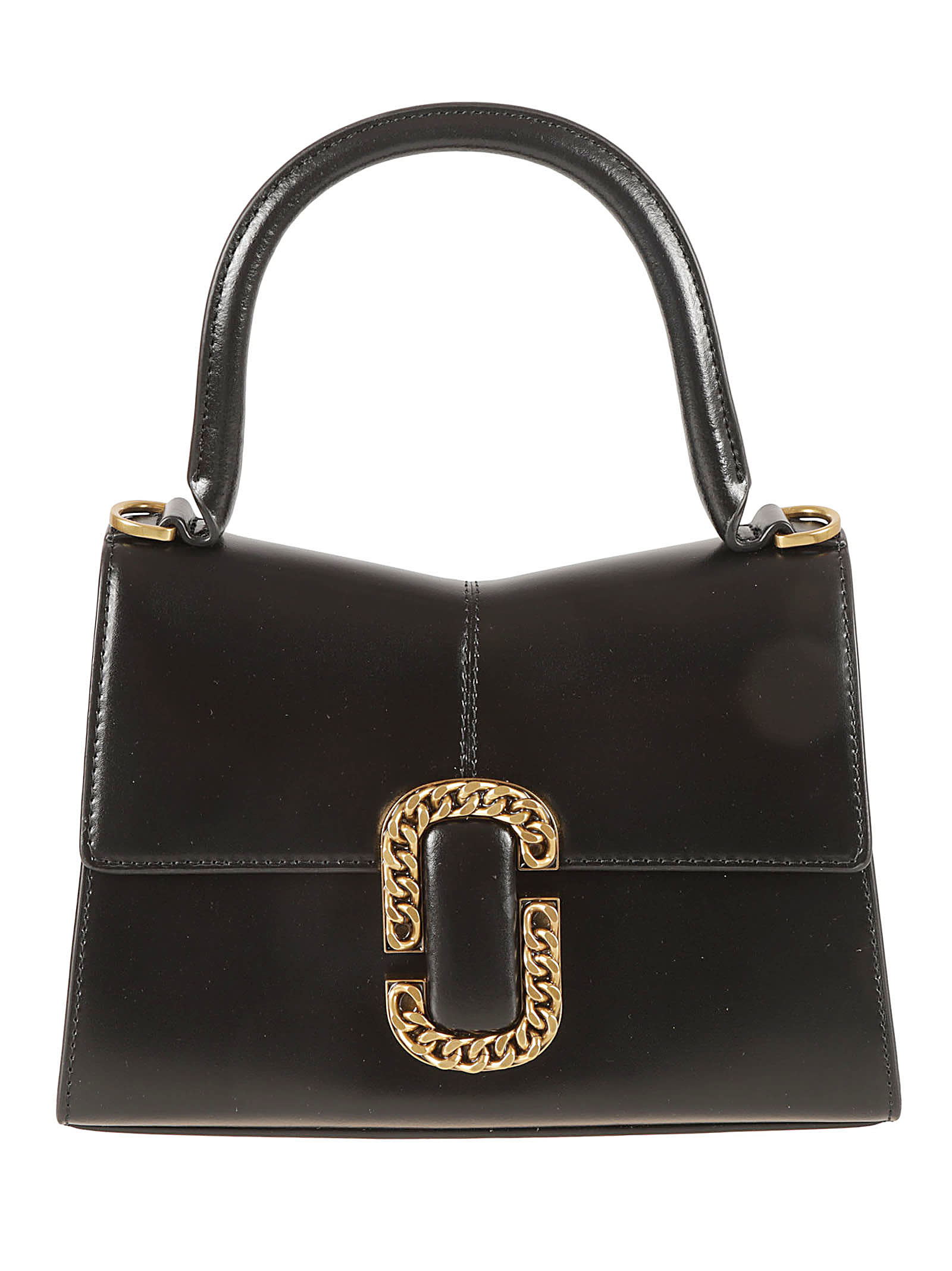 Marc Jacobs The Top Handle Hand Bag In Black