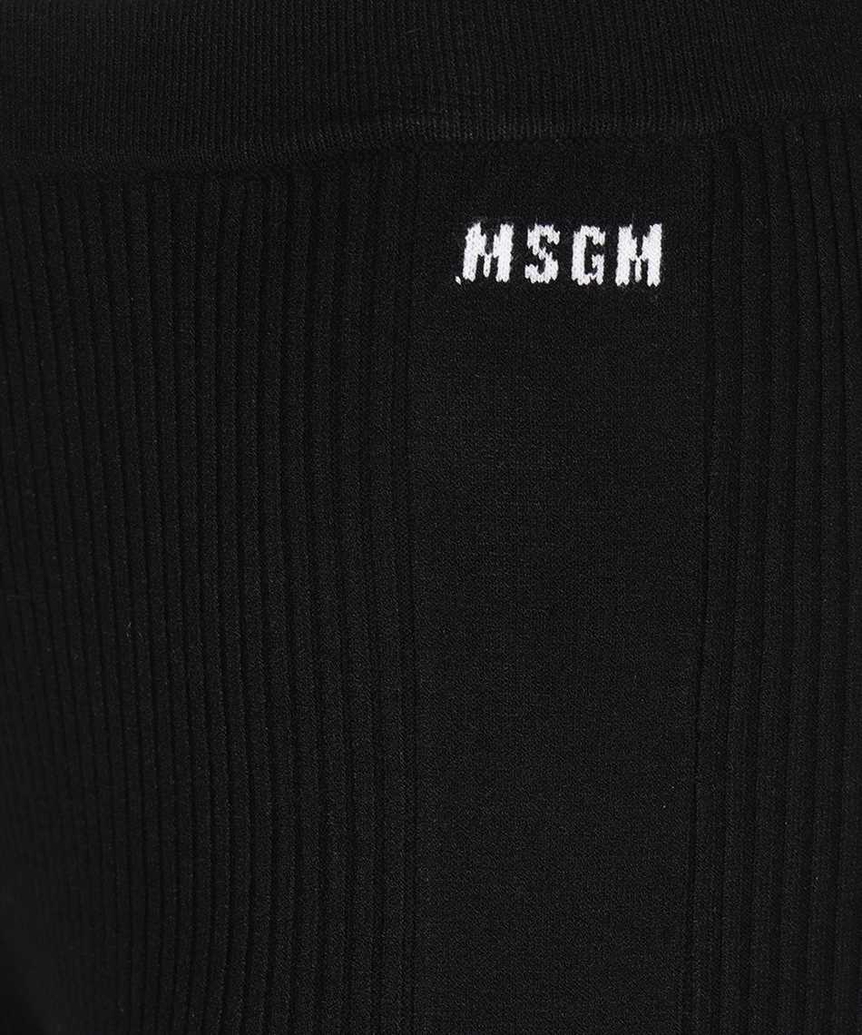 Msgm Knitted Trousers In Black
