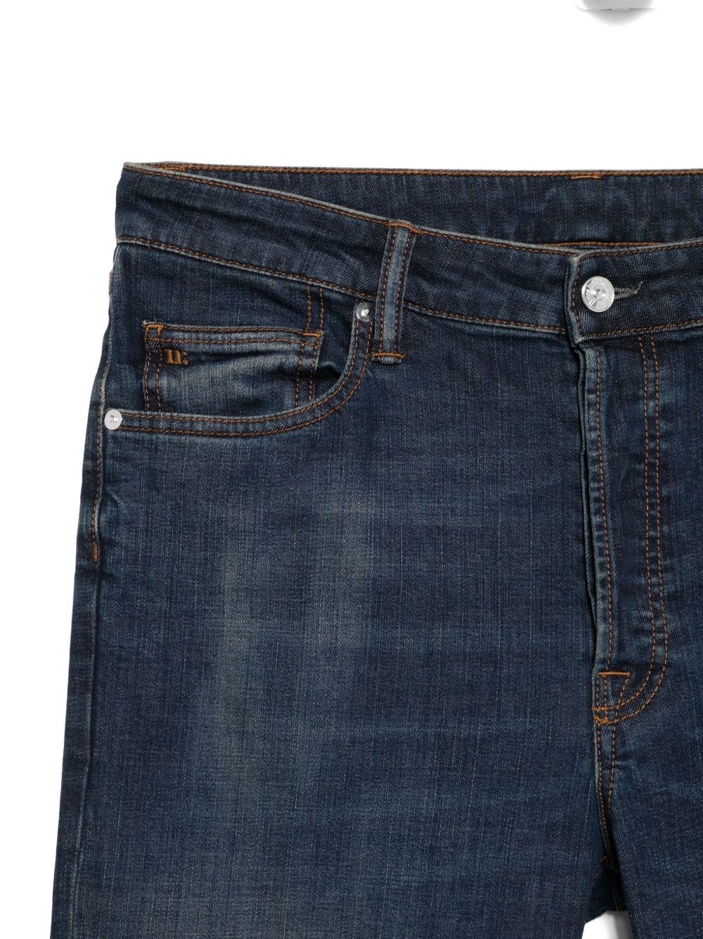 Nine In The Morning Whiskering-effect Jeans In Blue