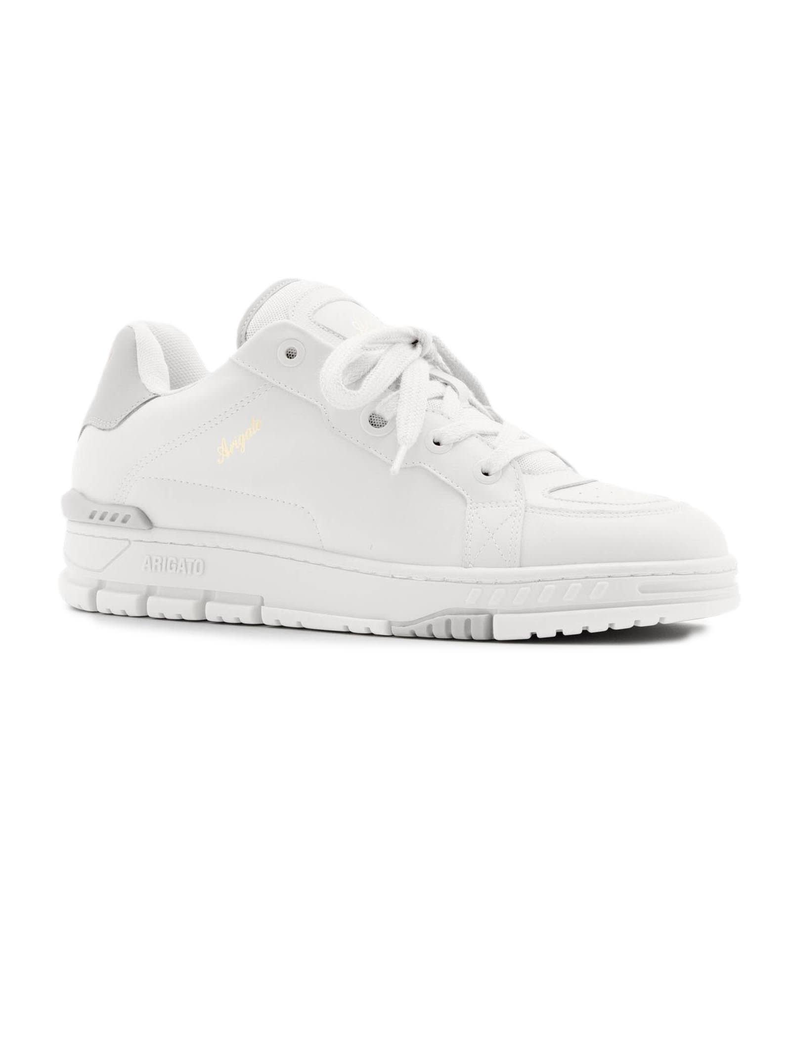 Shop Axel Arigato White And Grey Area Haze Sneaker