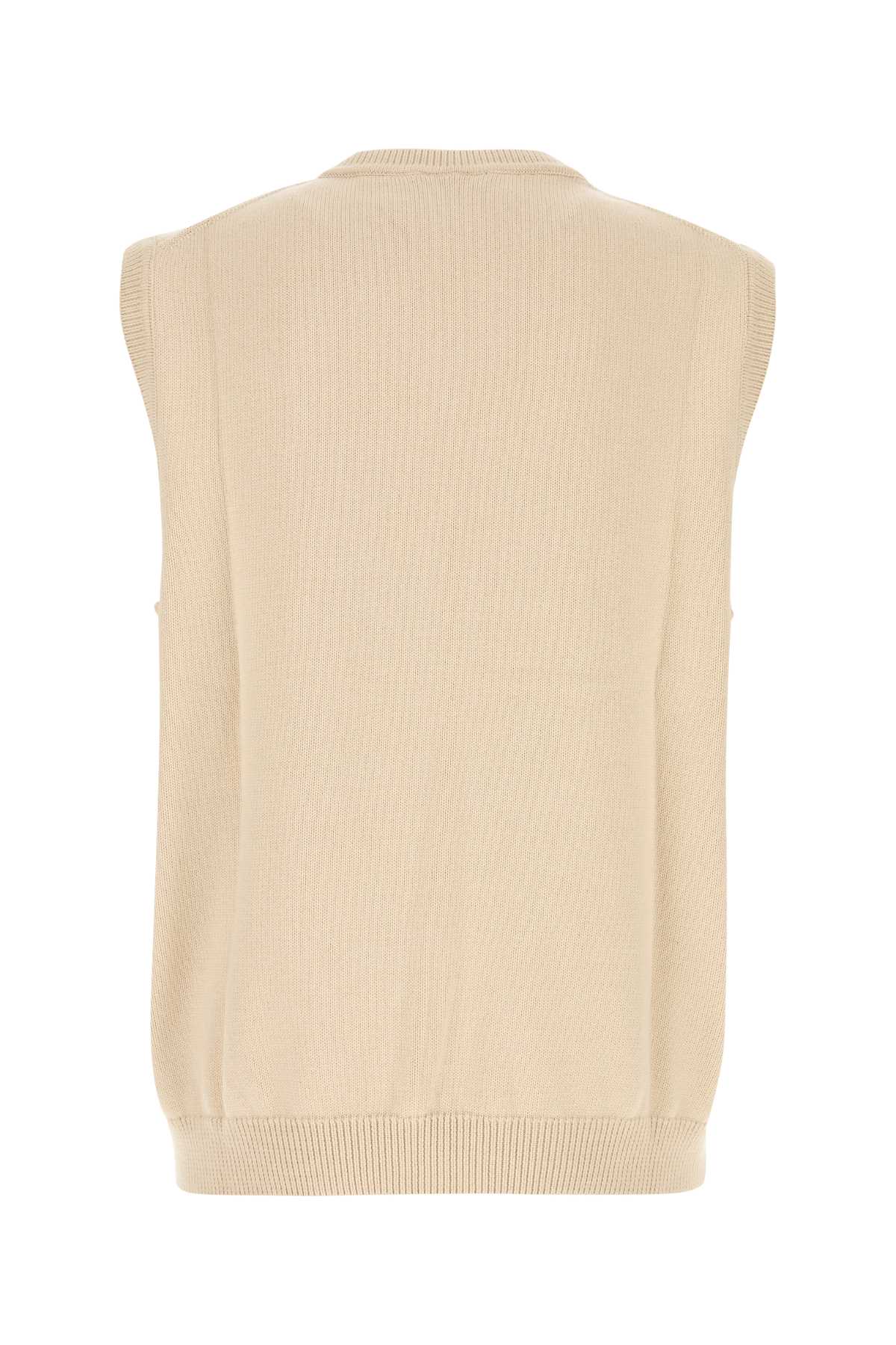 Shop Carhartt Sand Cotton Madison Vest Sweater In Fleurdeselblack