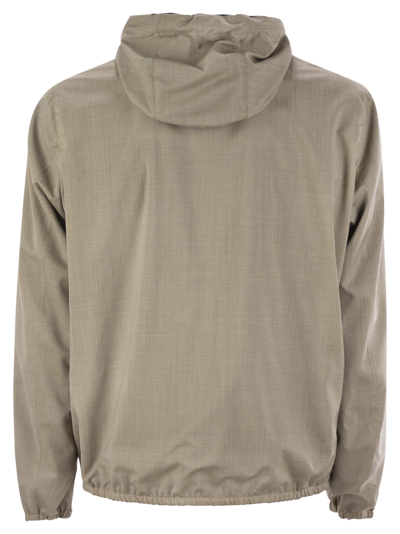 Herno Men's Reversible Hooded Jacket In Beige