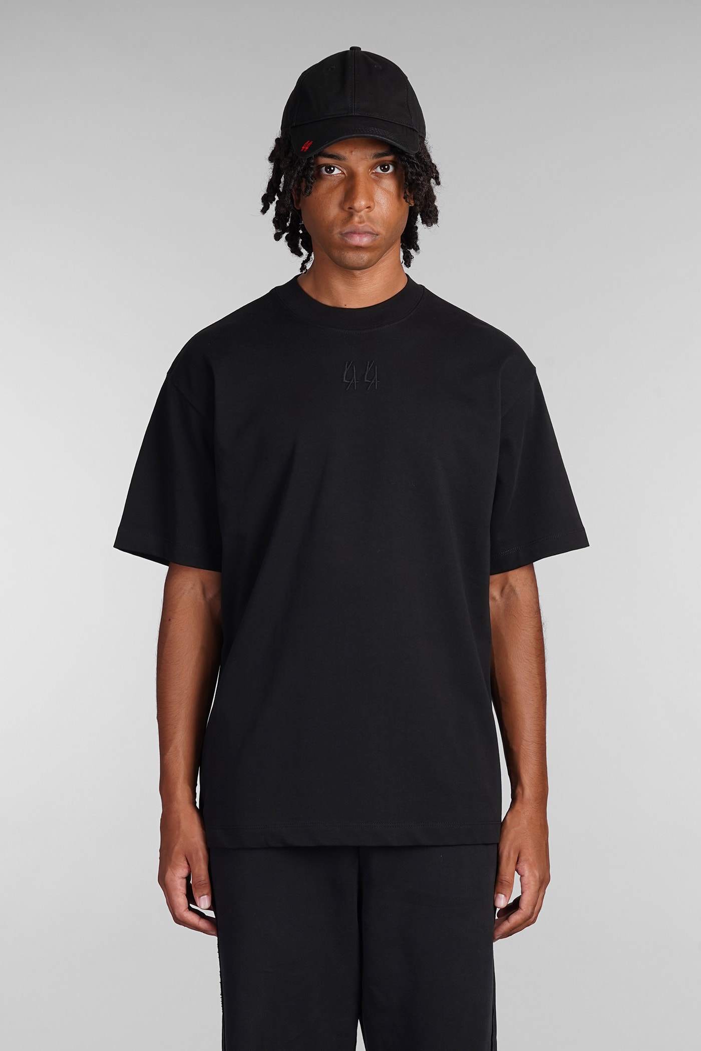 T-shirt In Black Cotton