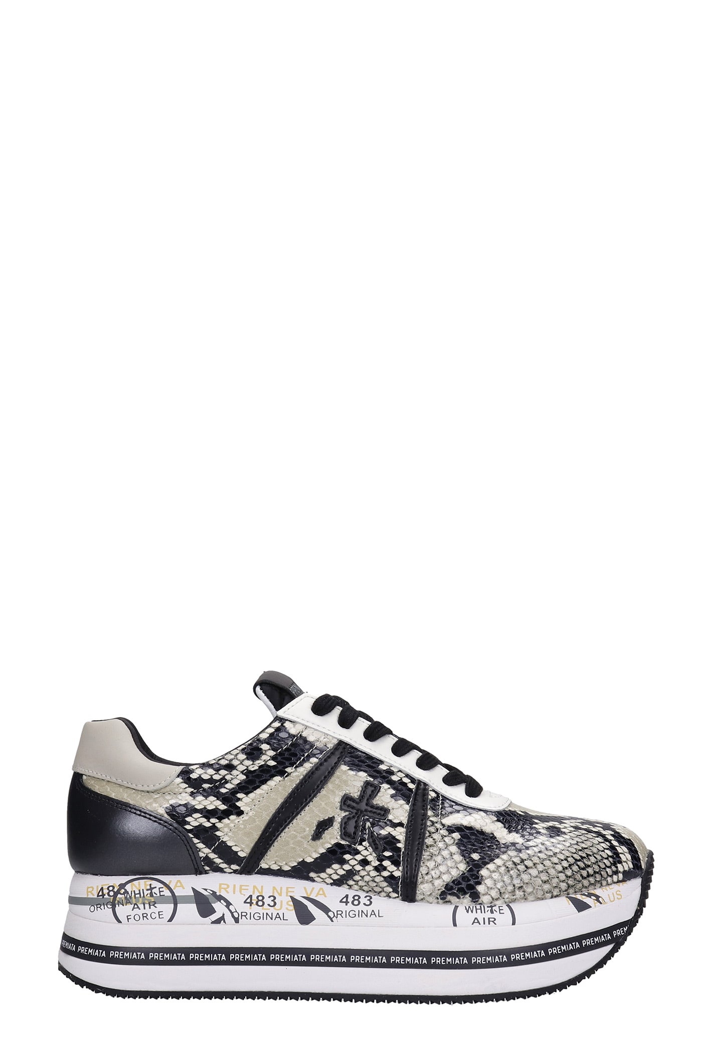 Premiata Beth Sneakers In Python Print Leather