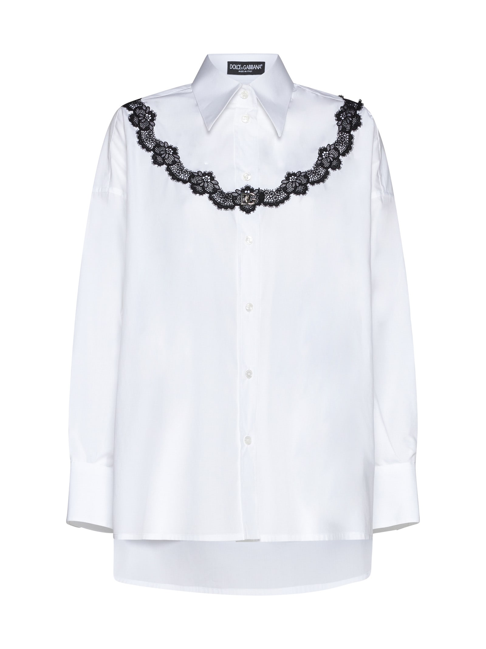 Dolce & Gabbana Shirt In Bianco Ottico