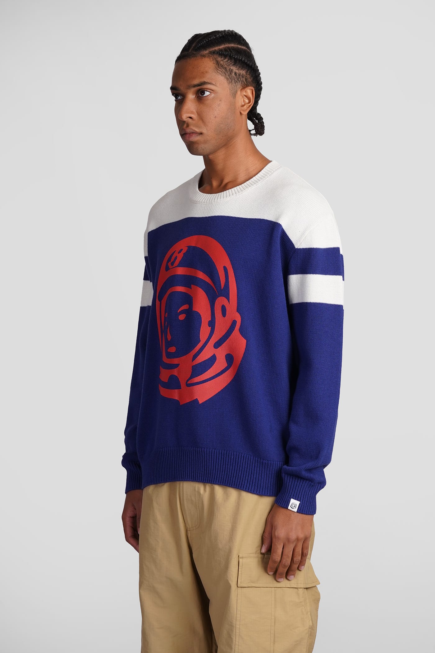 Shop Billionaire Boys Club Knitwear In Blue Cotton