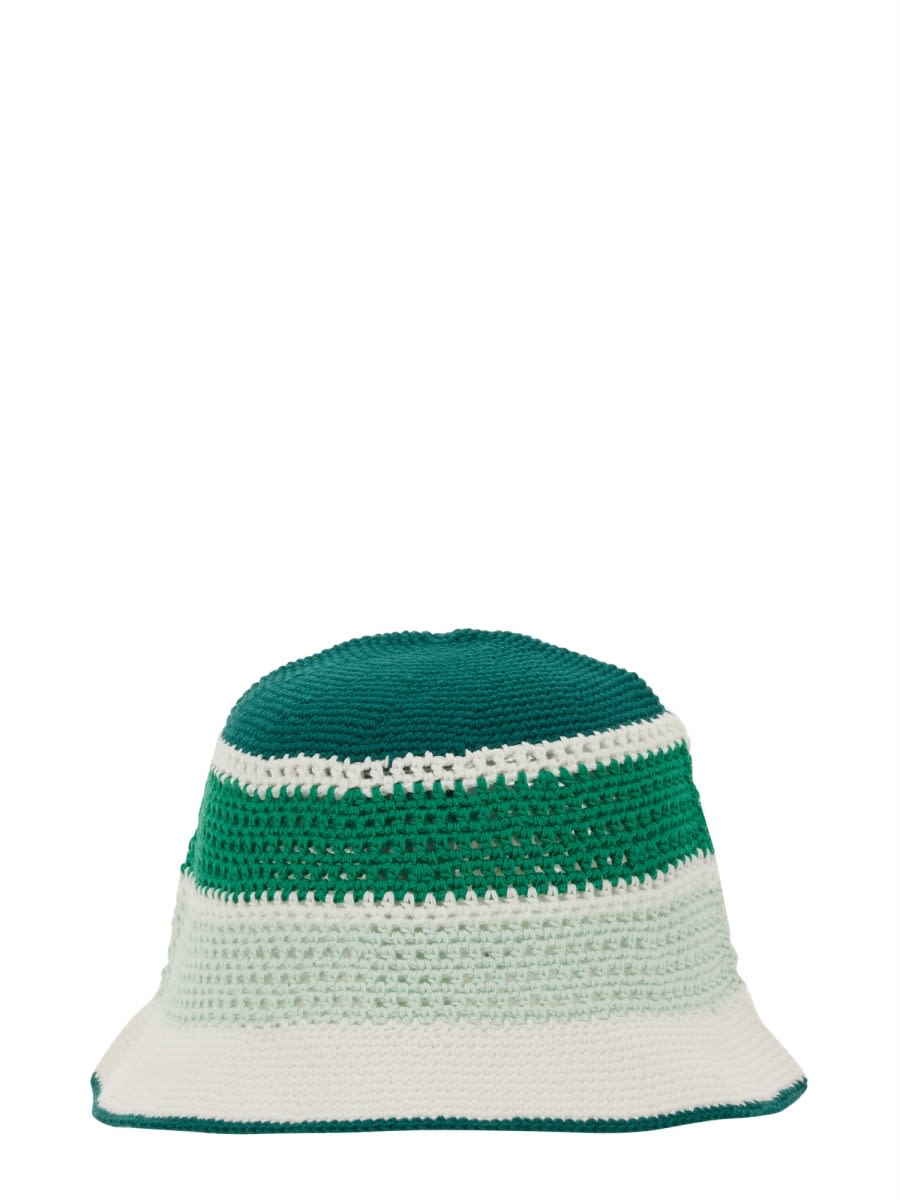 Shop Casablanca Knit Hat In Multicolour