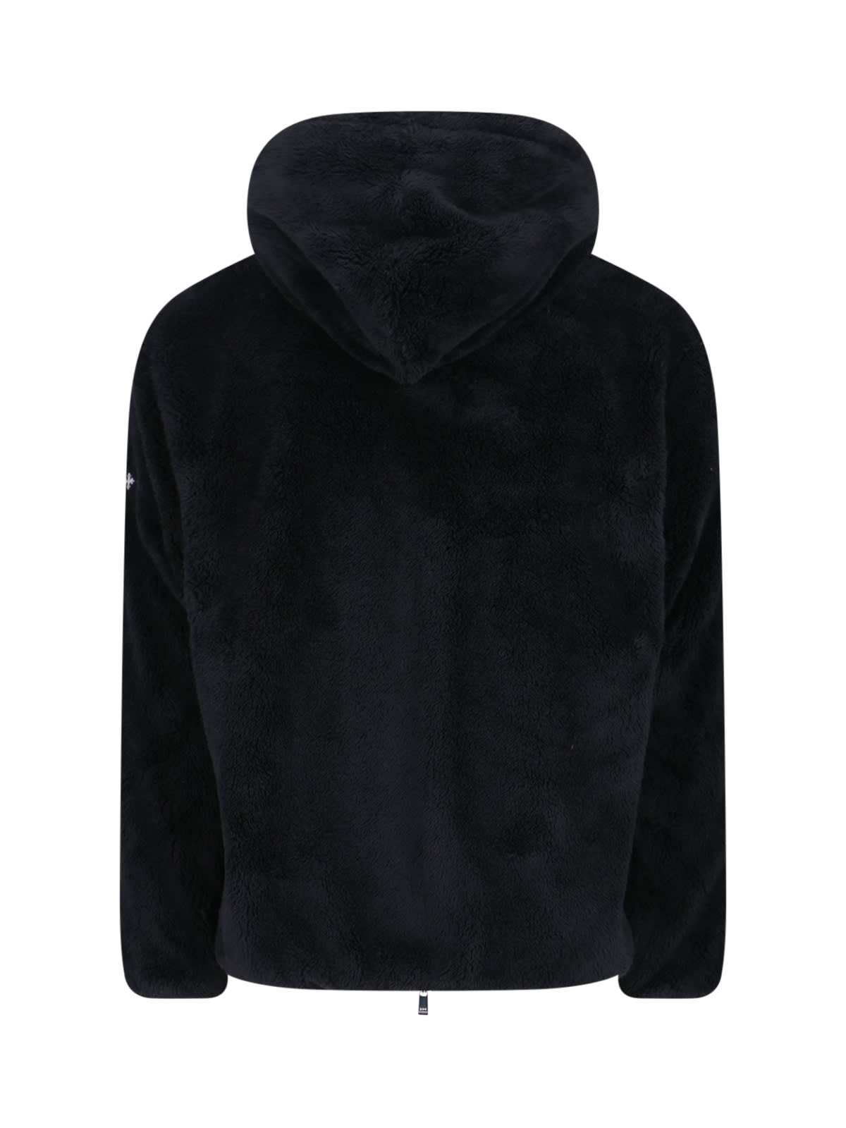 Tatras Menfi Black Jacket With Drawstring Hood And Logo Patch On The Sleeve In Ecofur Man In Blue