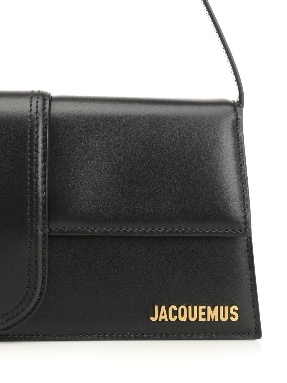 Jacquemus Le Bambino Long In Smooth Leather Bags In Black