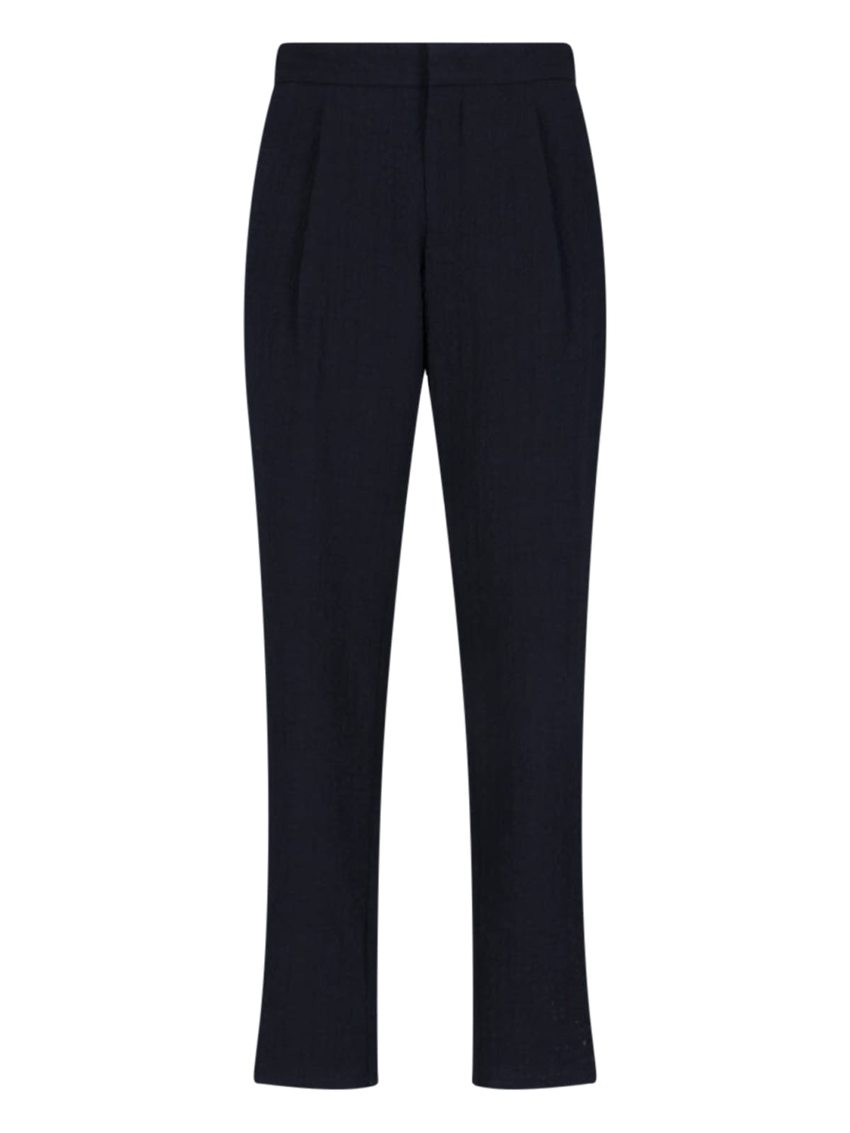 Giorgio Armani Pantalone In Lana Stretch Blu Notte  Uomo In Blue
