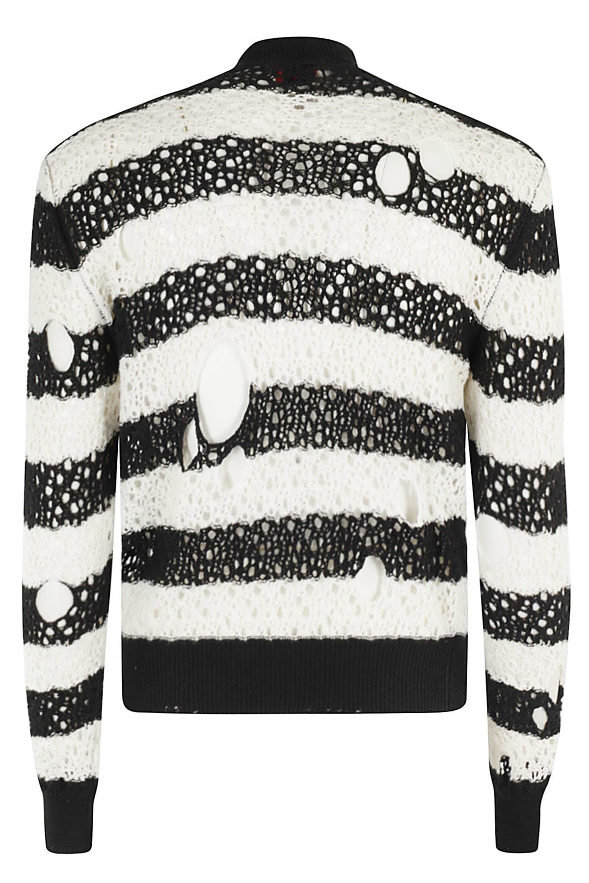 Shop Liberal Youth Ministry Loose Knit Stripes In Black White
