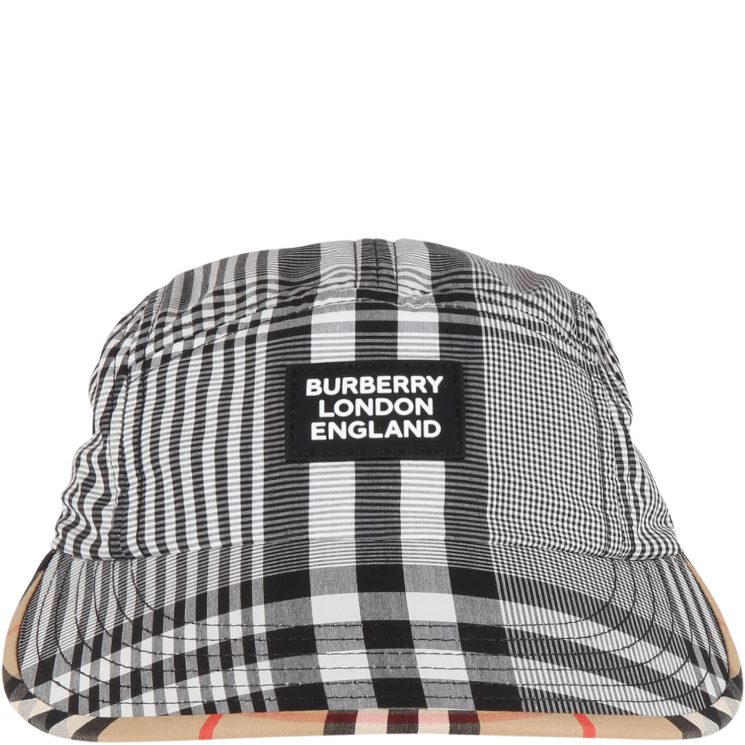 Burberry Multicolor Hat For Kids With Logo