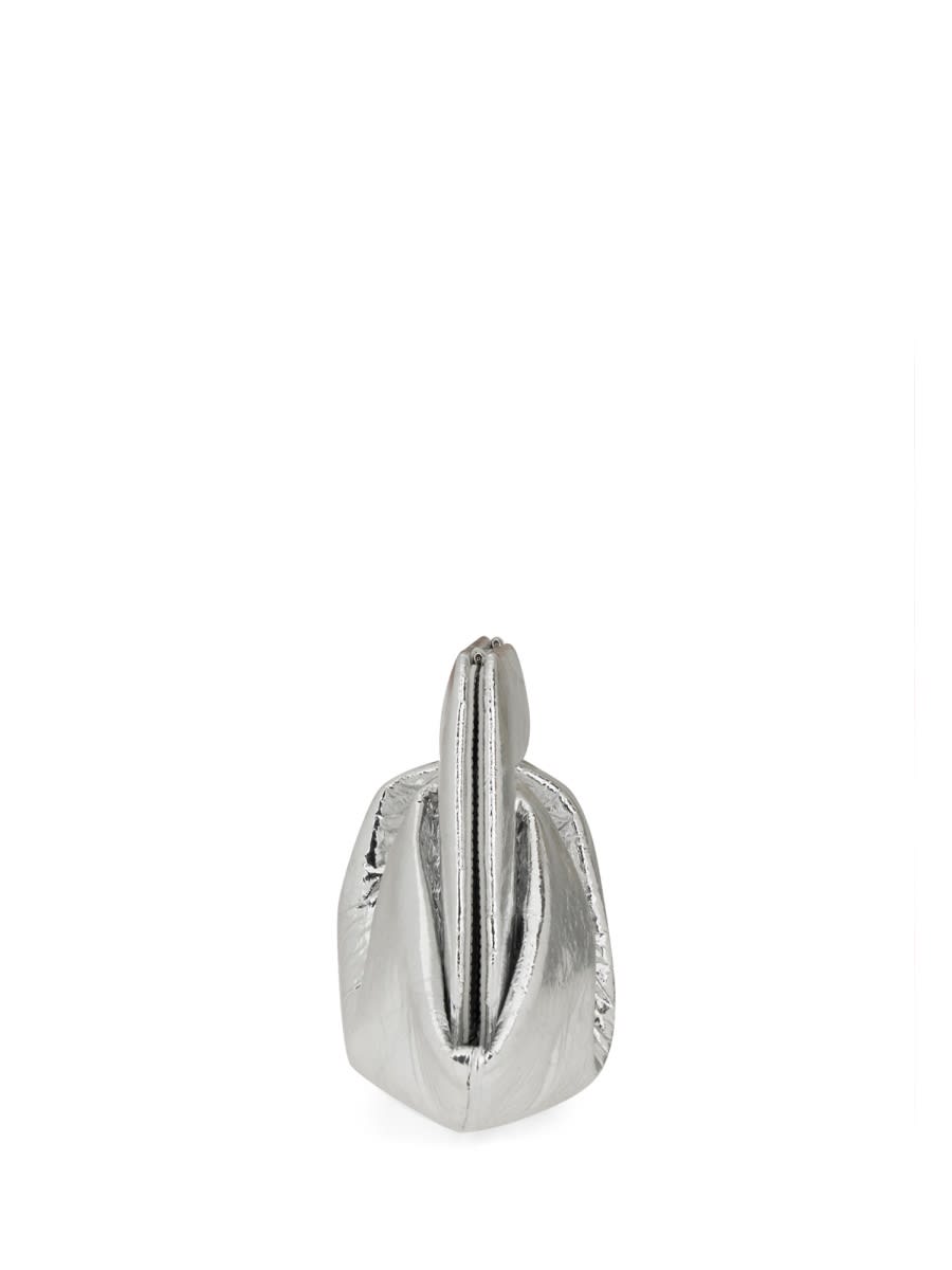 Themoirè Gea Pineapple Cross Body Bag In Silver