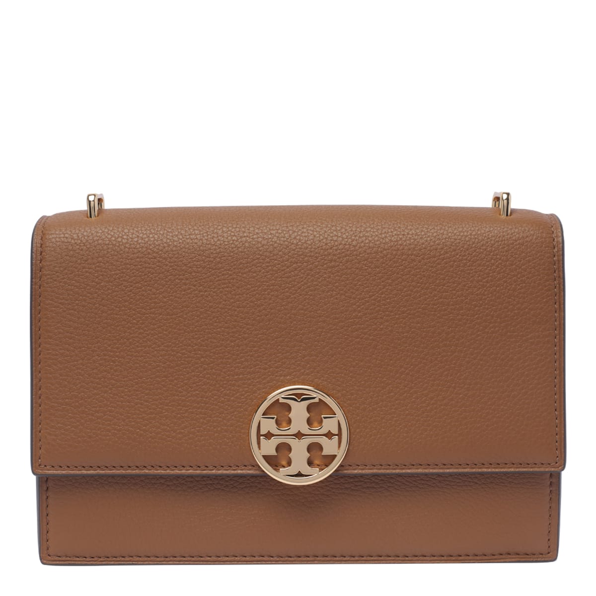 Shop Tory Burch Miller Shoulder Bag In Forest Brown