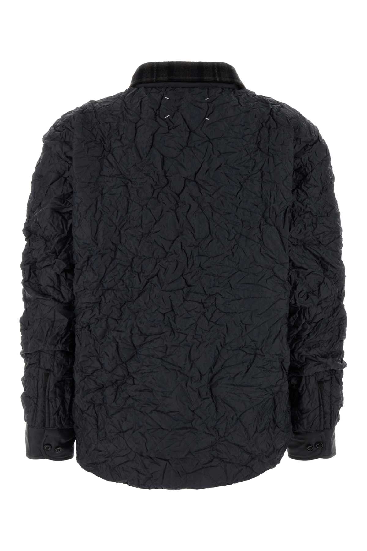 Maison Margiela Midnight Blue Polyester Reversibile Jacket In Blue