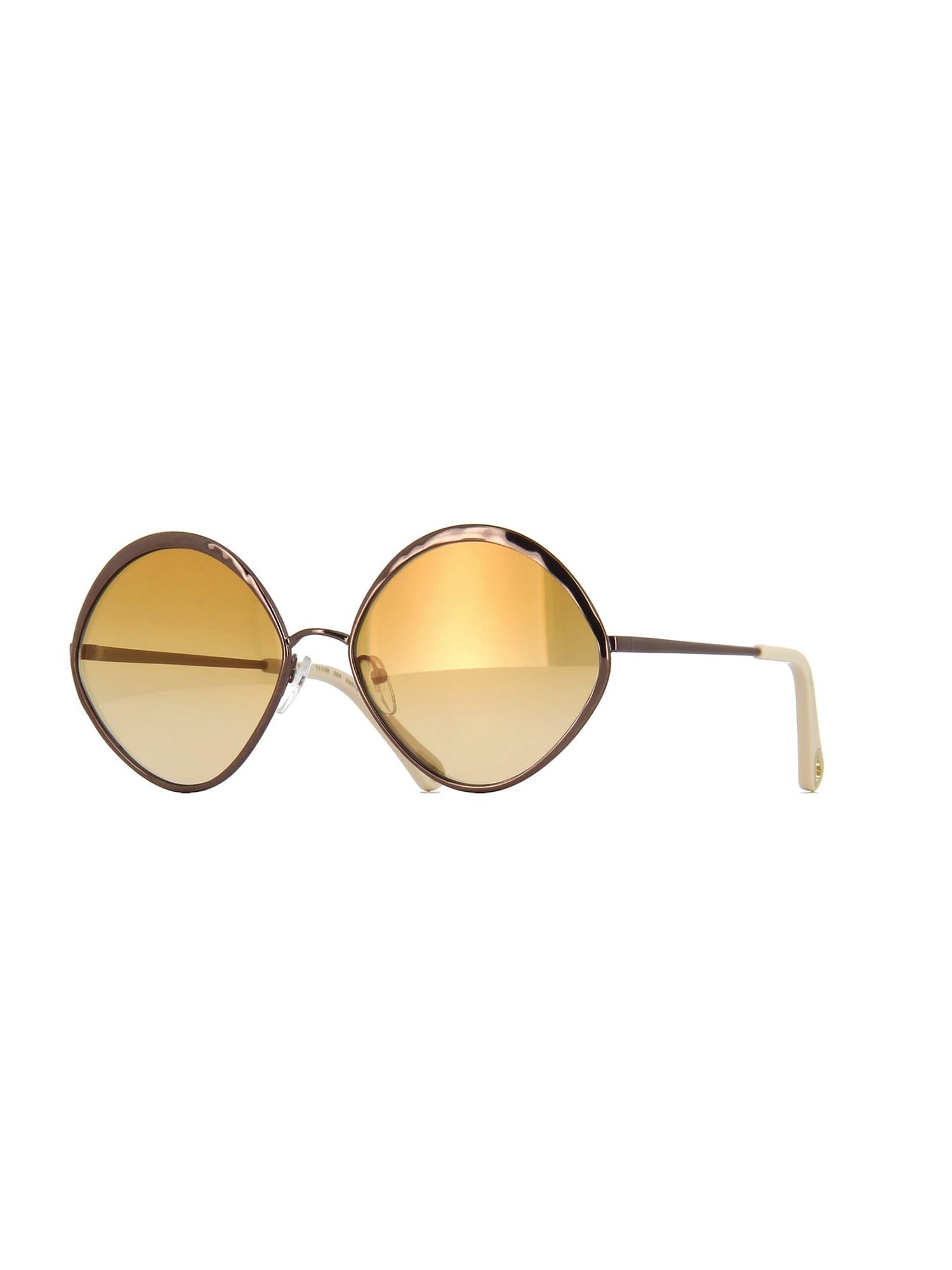 Shop Chloé Ce168s 43047 Sunglasses In Brown Gradient Burnt