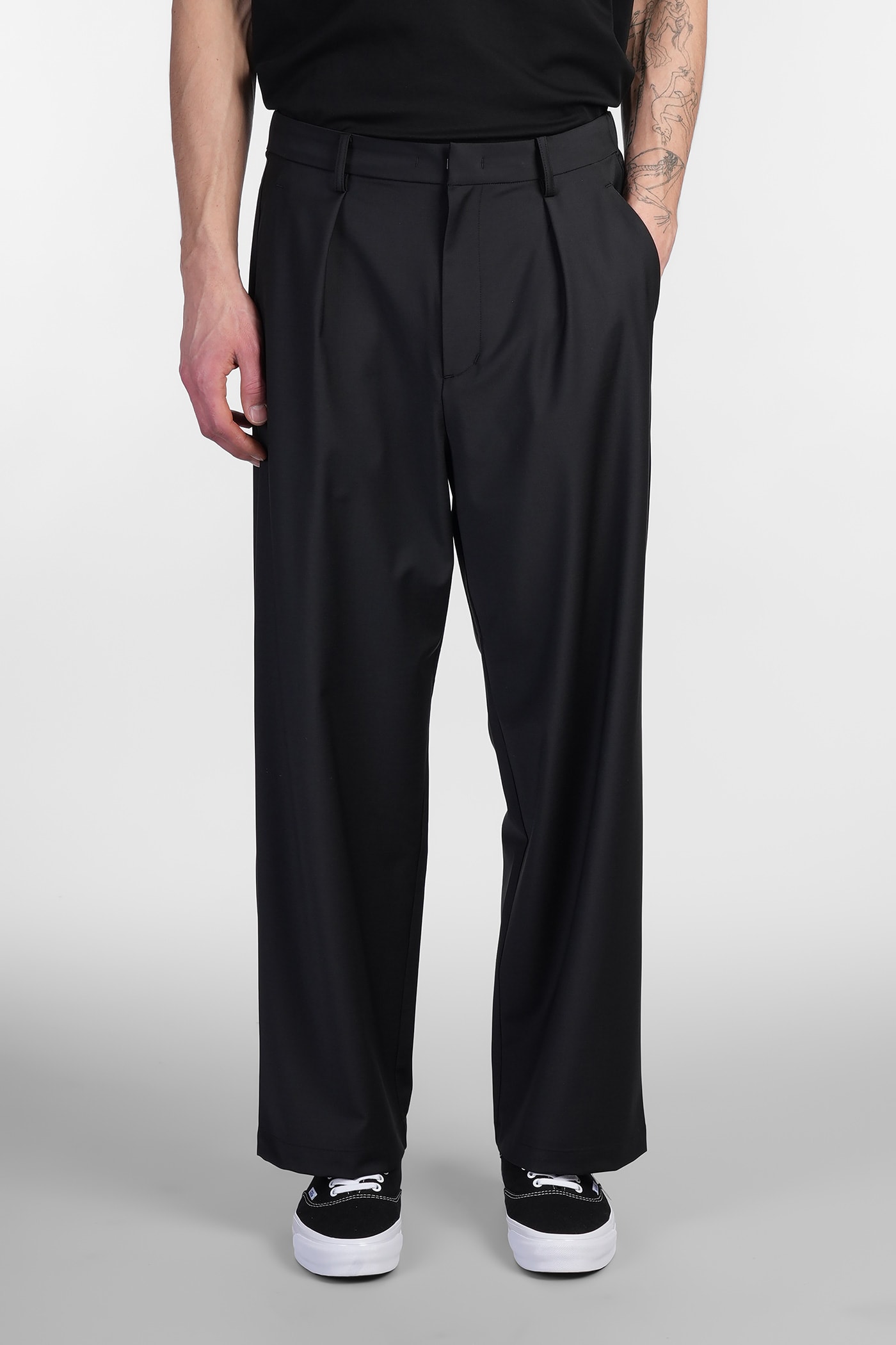 Pants In Black Polyester