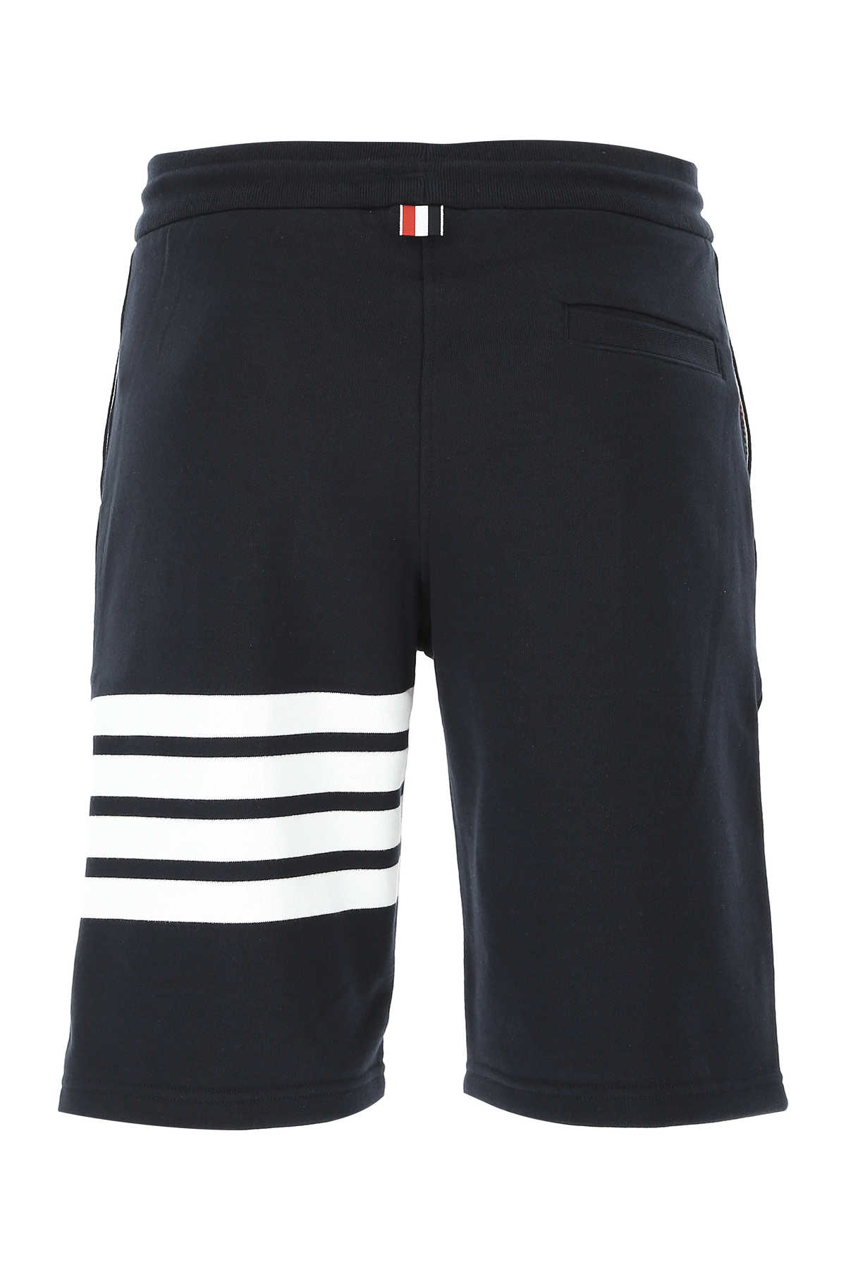 Thom Browne Dark Blue Cotton Bermuda Shorts In 461