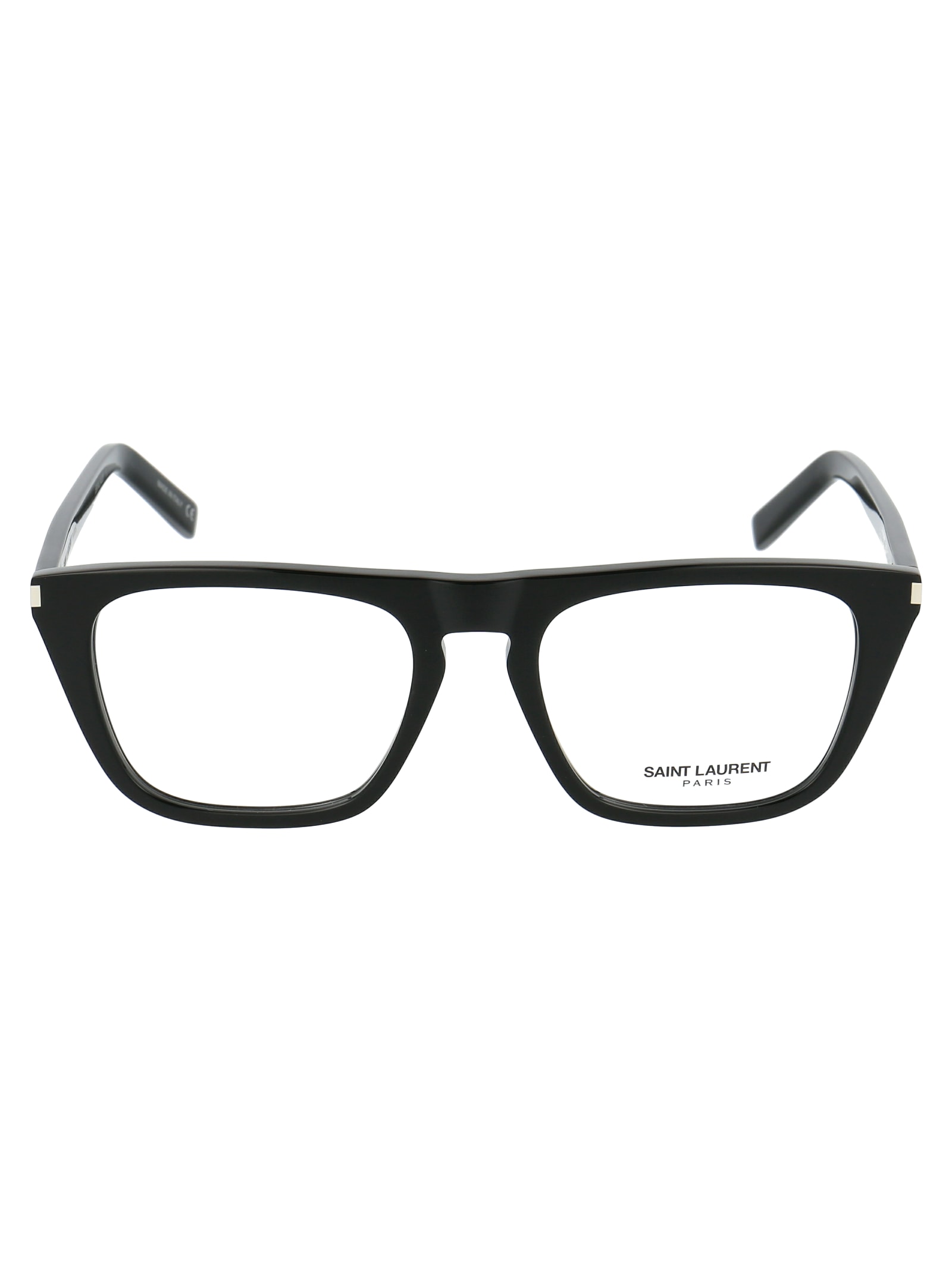 Saint Laurent Sl 343 Glasses In 002 Black Black Transparent