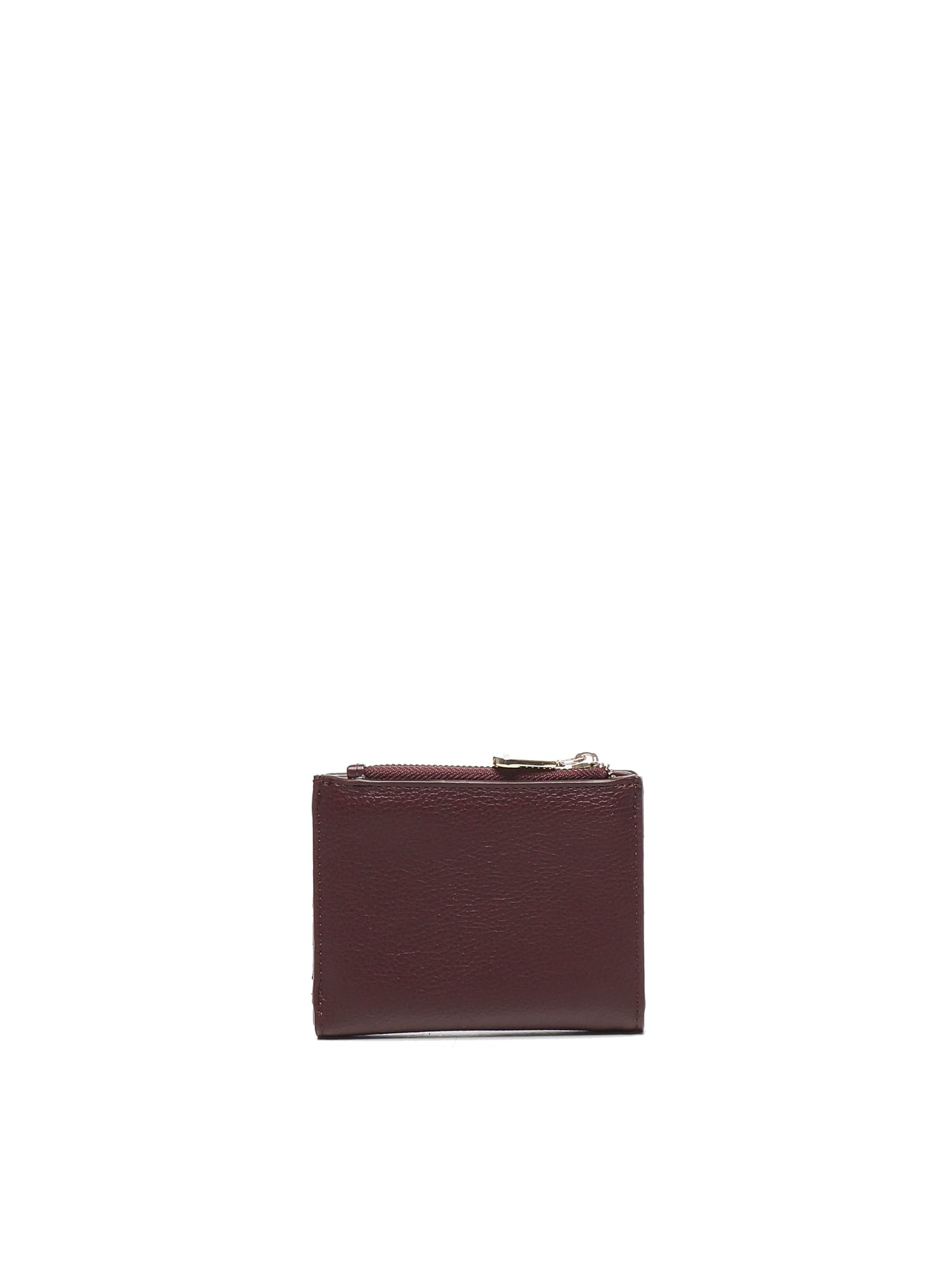 V73 Logo Wallet In Burgundy