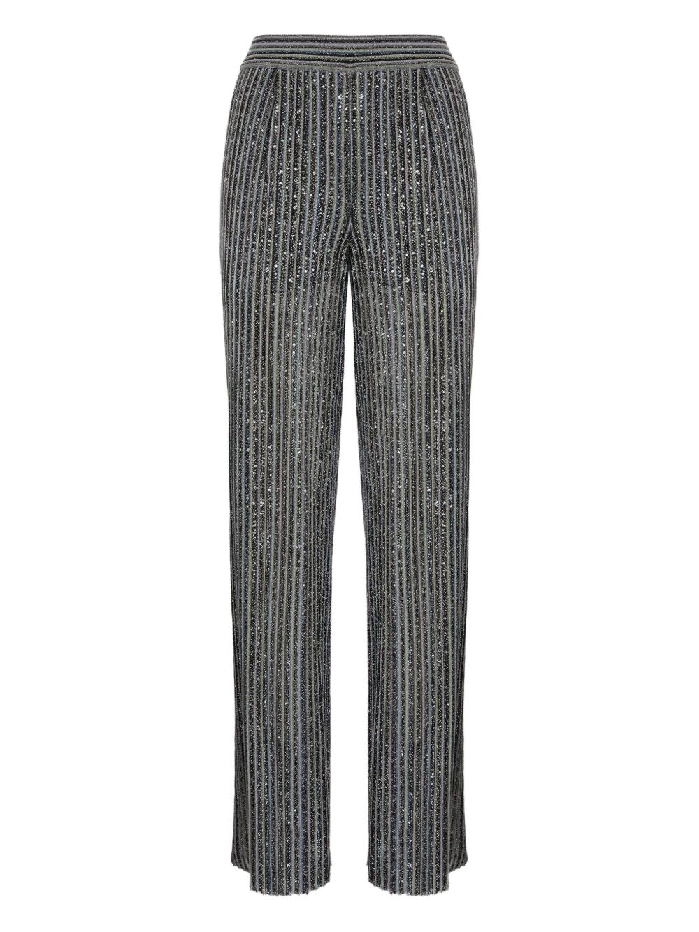 Missoni Lange Hose Mit Elastischem Bund Und Pailletten In Gray