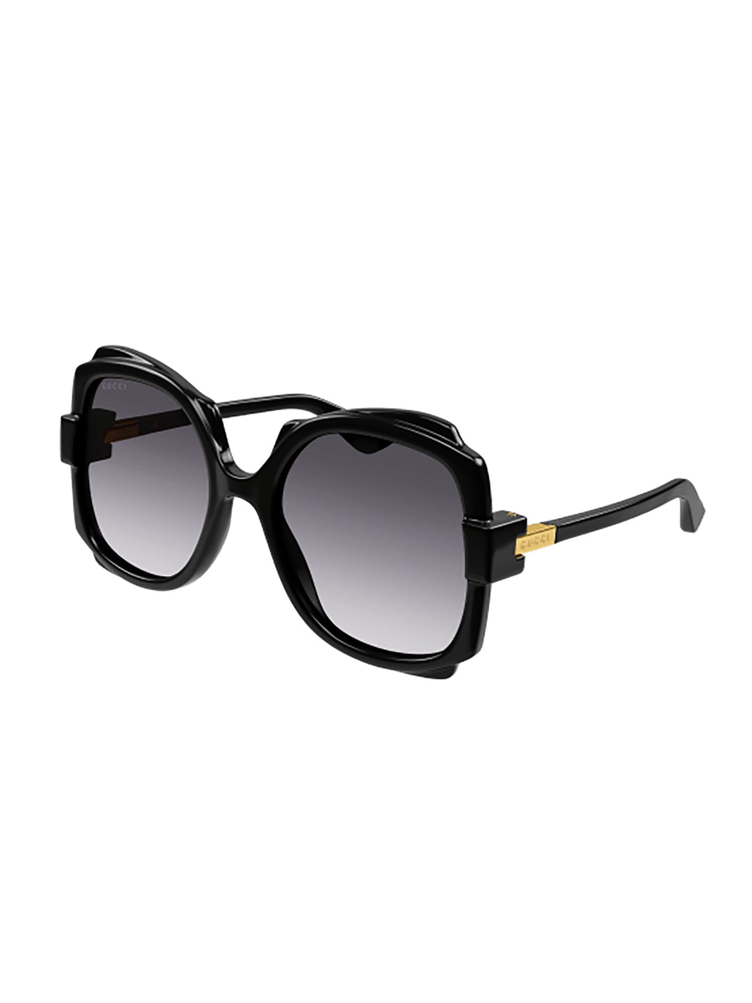 Shop Gucci Gg1431s Sunglasses In Black Black Grey
