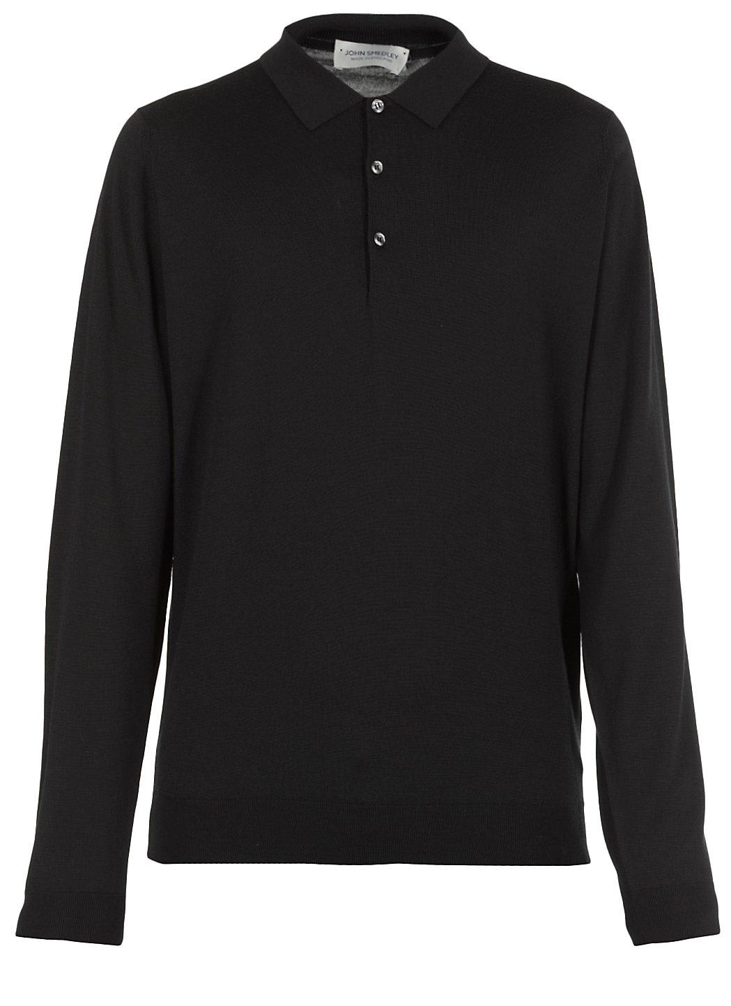 John Smedley Belper Buttoned Knitted Polo Shirt