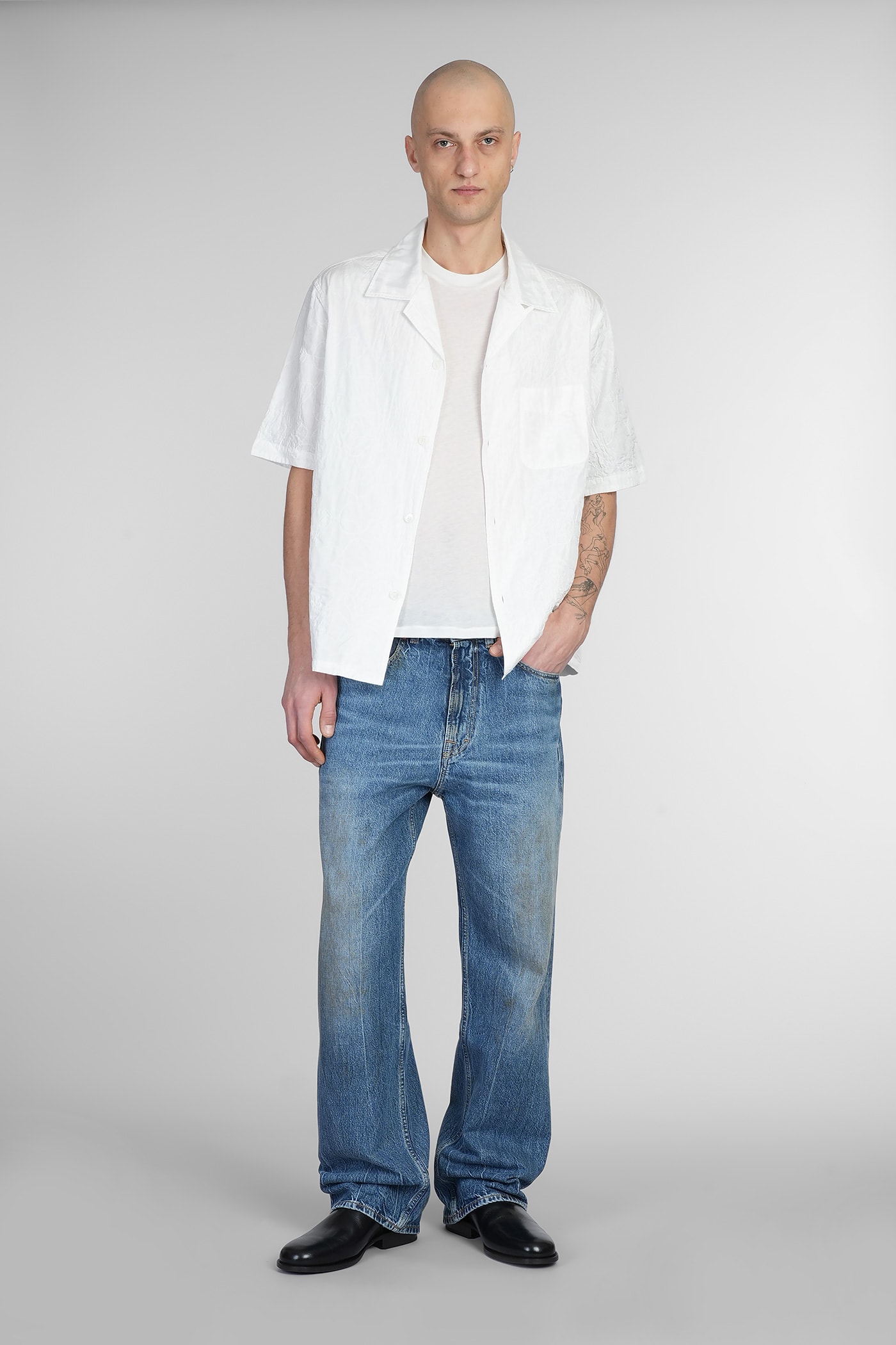 Our Legacy Lightweight Sleeveless Crew Neck T-shirt In White