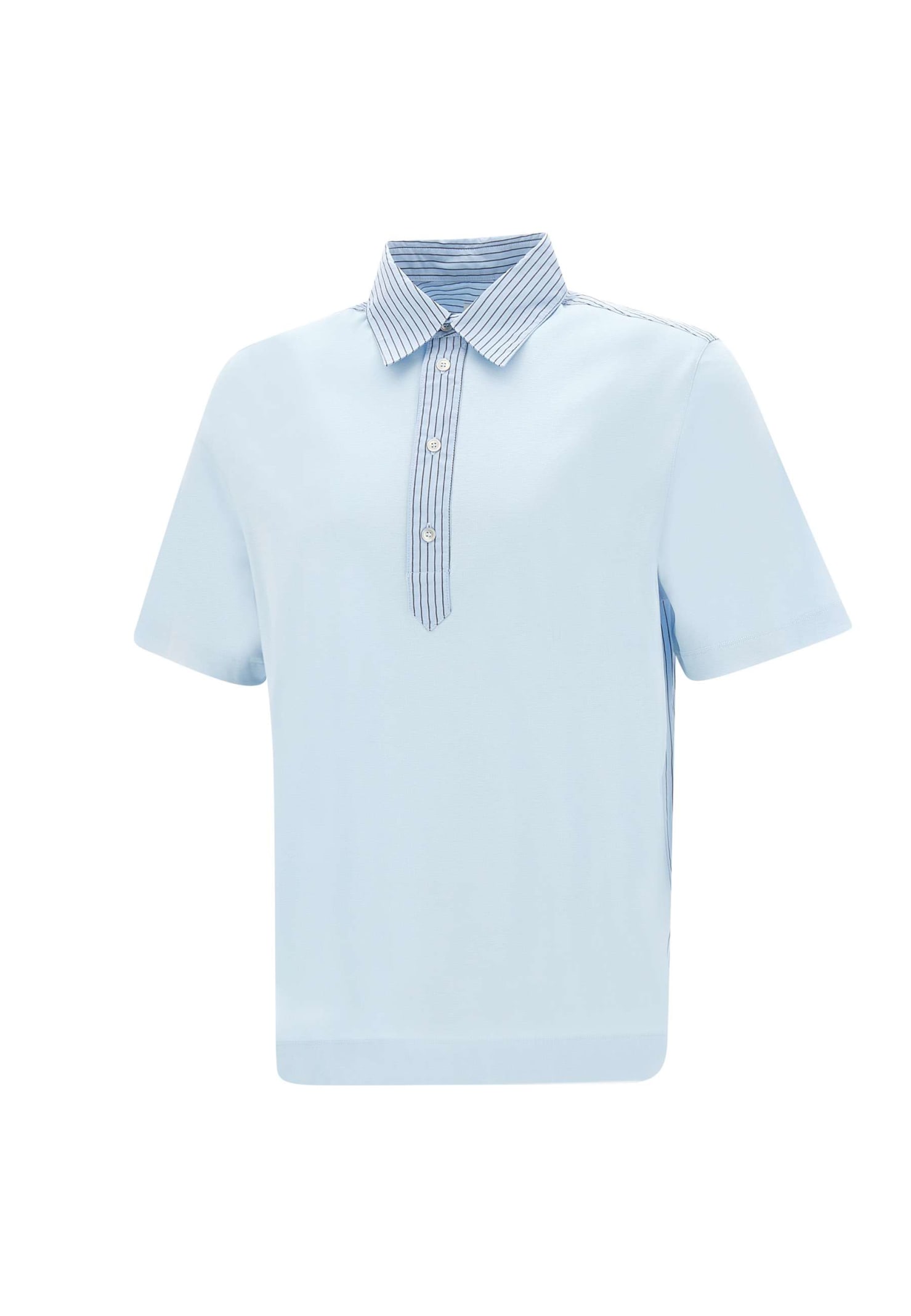 Shop Paul Smith Cotton Polo Shirt In Light Blue