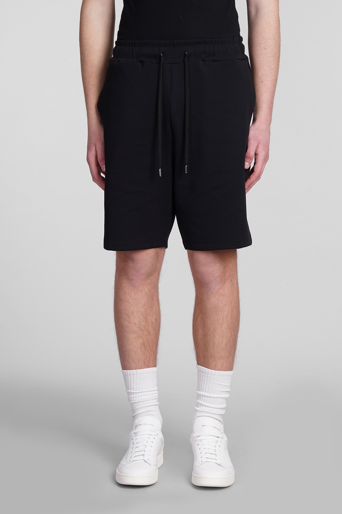 Costumein Joggers Shorts In Black Polyamide