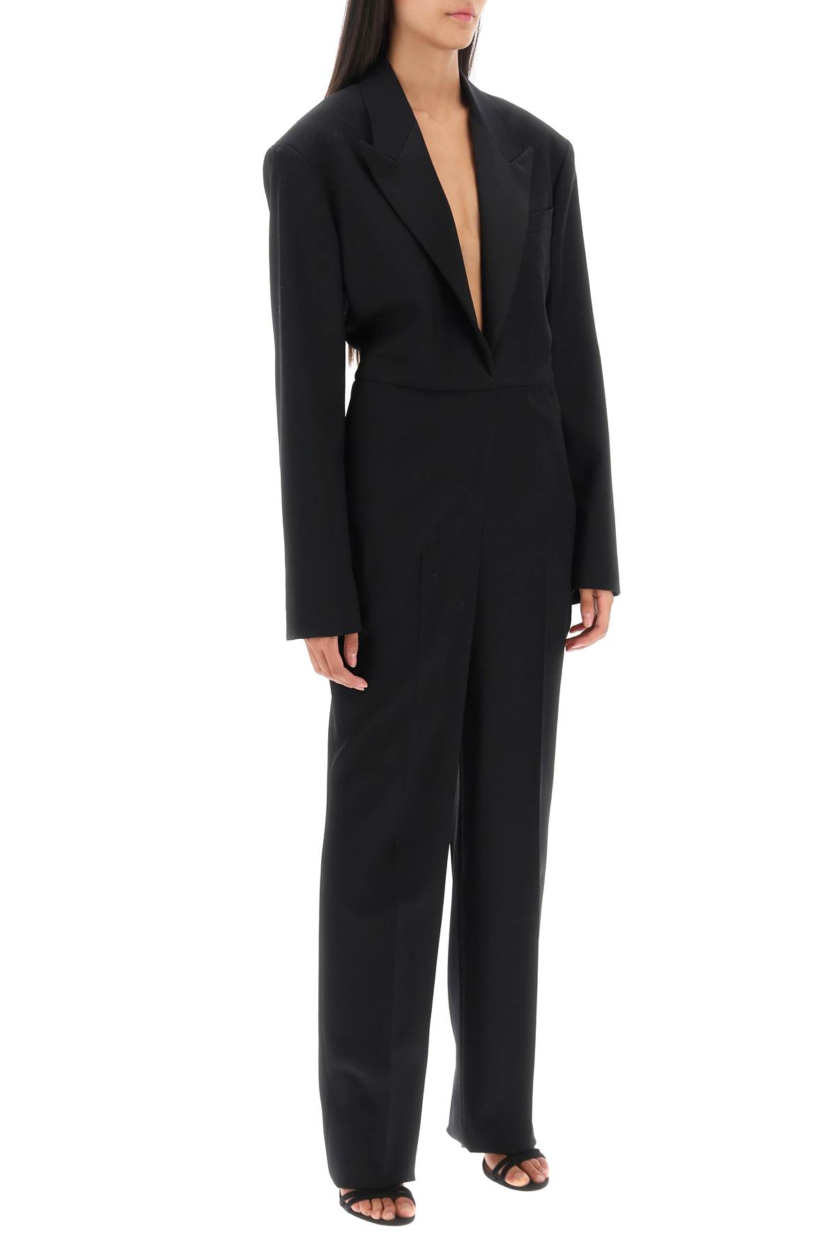 Stella Mccartney Tailored Wool Jumpsuit In Black (black)