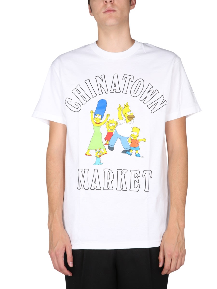 Shop Market Family Simpson T-shirt In White