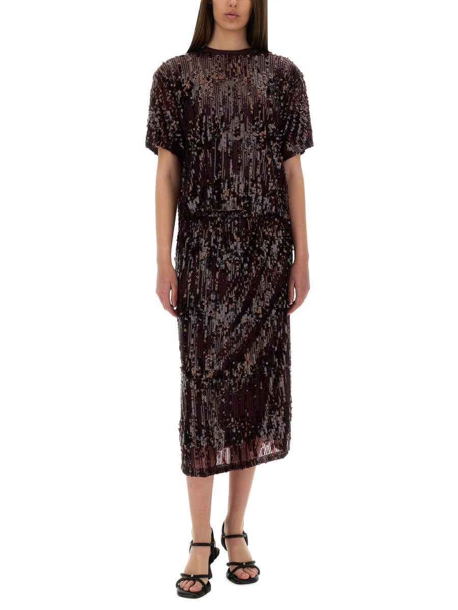 Baum Und Pferdgarten Midi Skirt Jaino In Brown