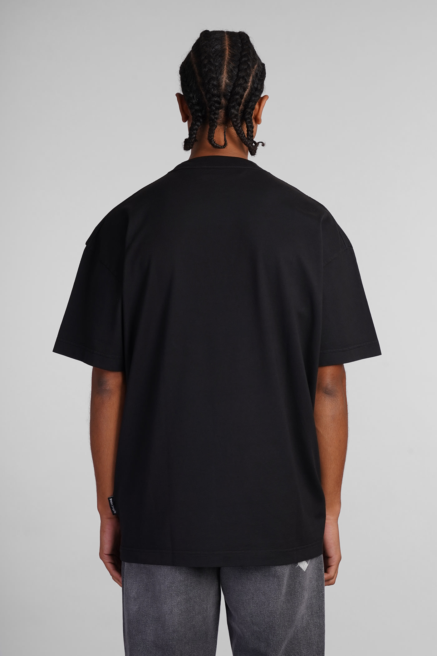 Shop Palm Angels T-shirt In Black Cotton