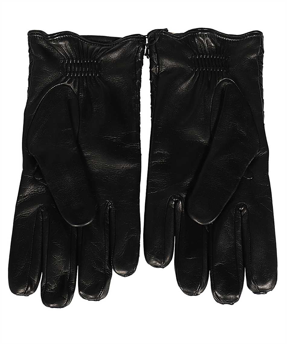 Shop Bottega Veneta Leather Gloves In Black