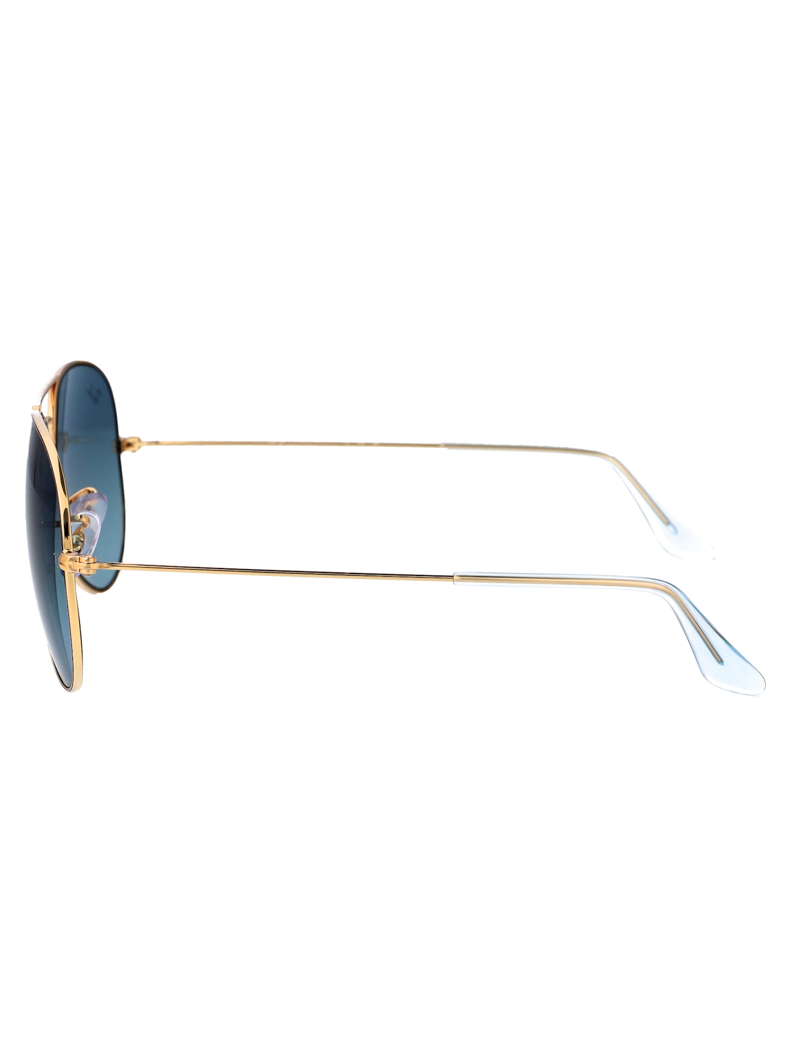 Shop Ray Ban Aviator Sunglasses In 001/3m Gold