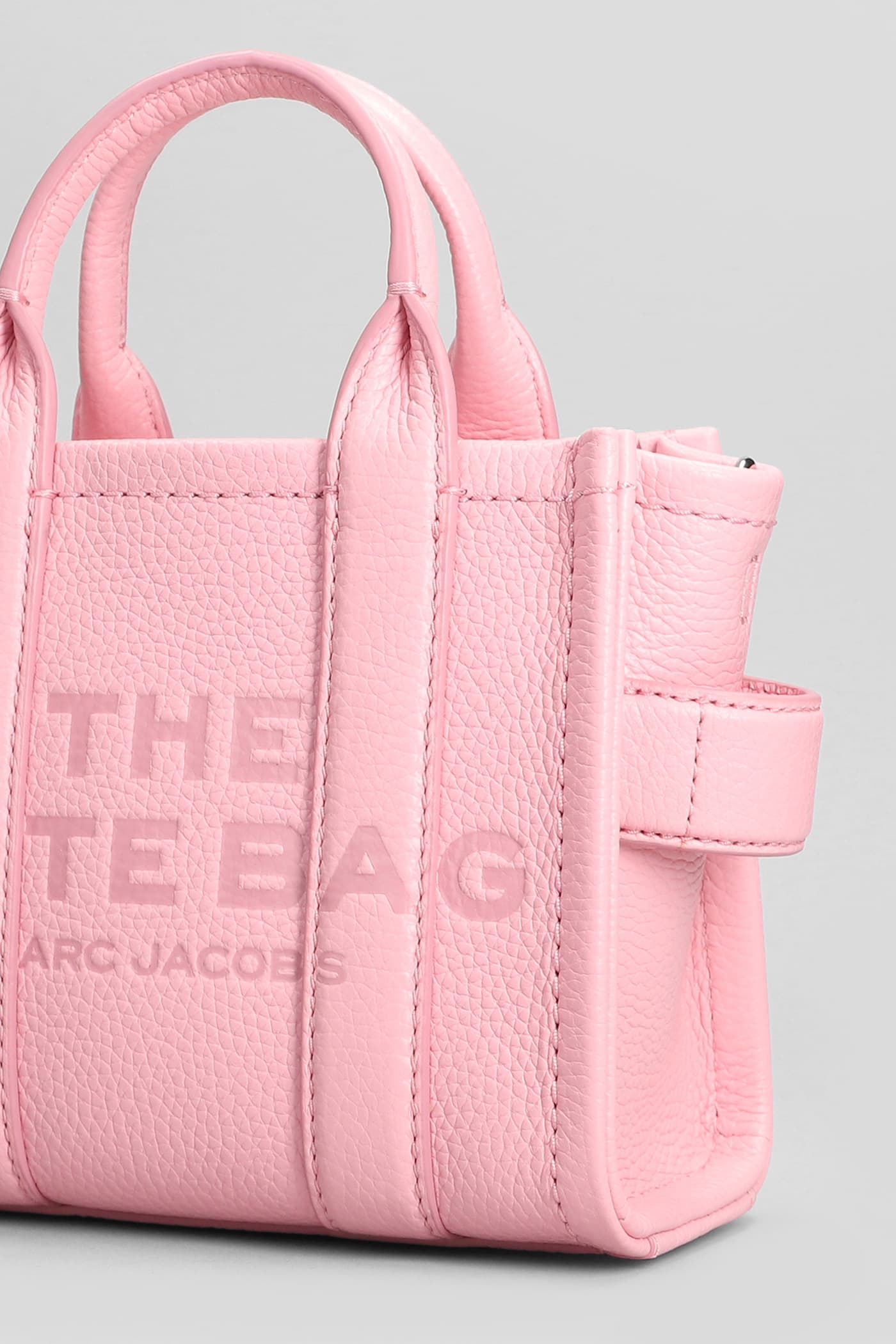 Shop Marc Jacobs The Mini Tote Tote In Rose-pink Leather