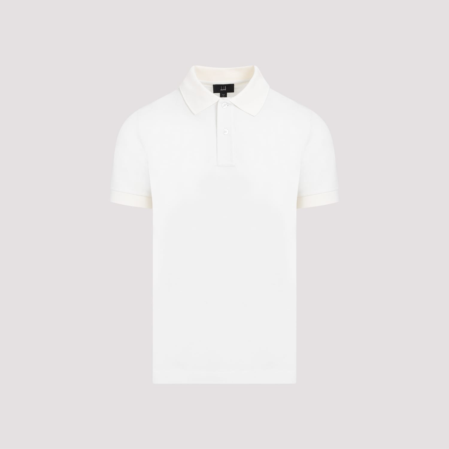 Shop Dunhill Piqué Cotton Polo In Off White