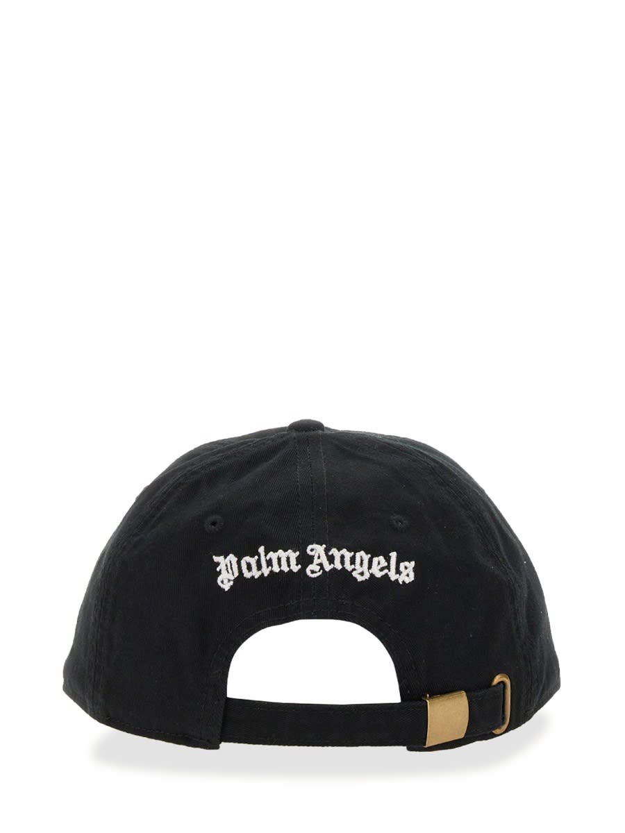 Shop Palm Angels Baseball Cap In Black
