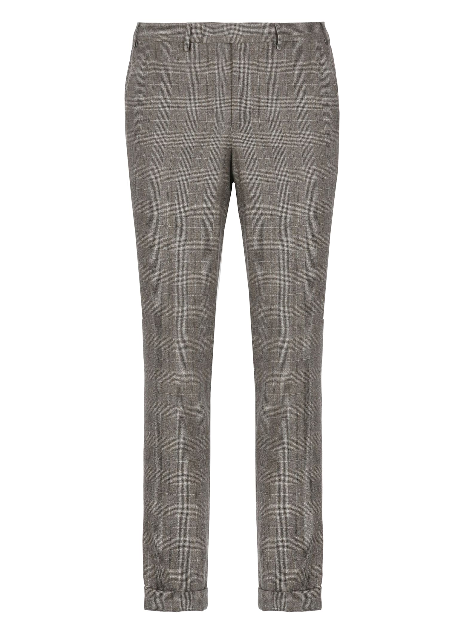 Shop Pt Torino Wool Pants In Grey