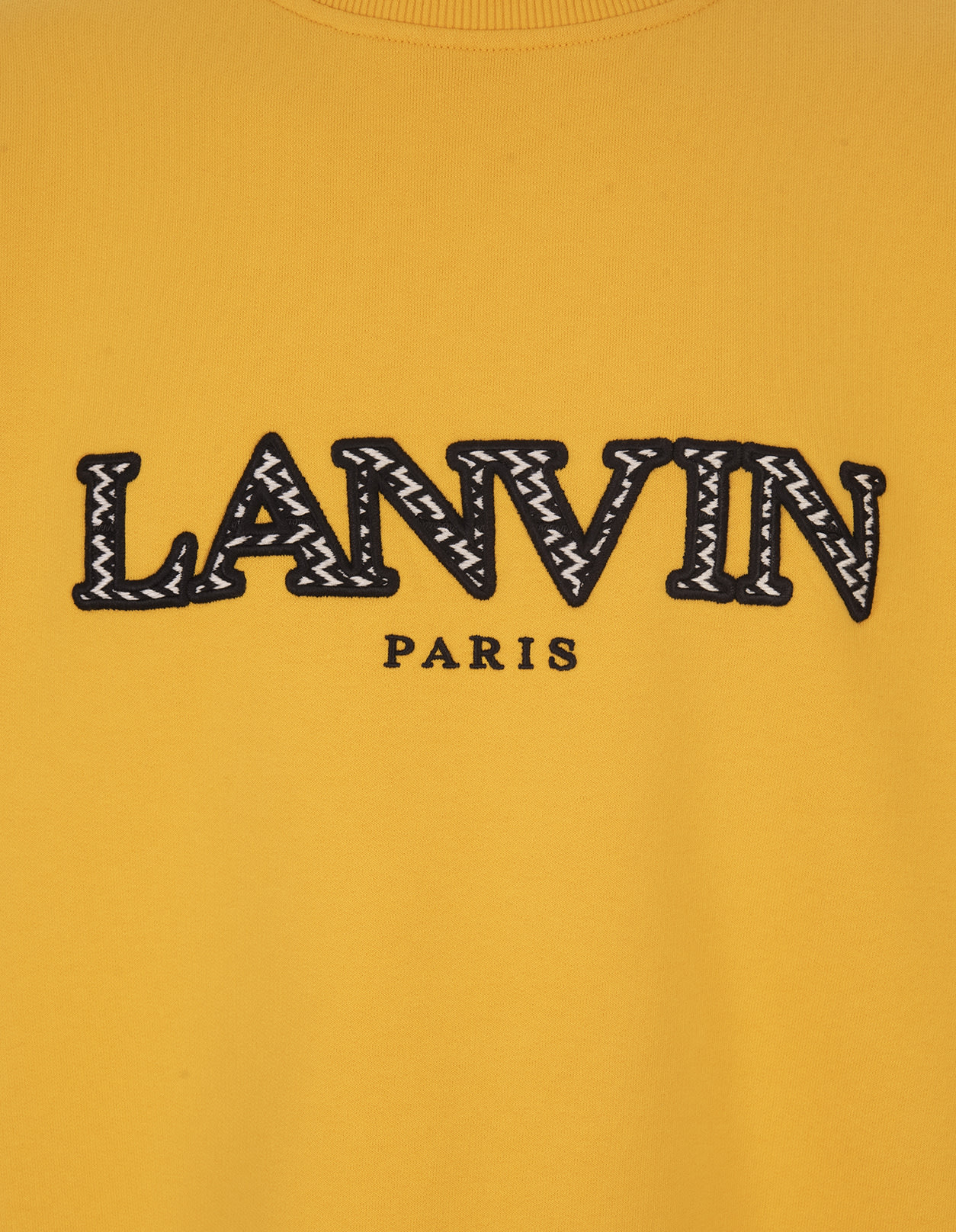 Lanvin Oversized Embroidered Curb Sweatshirt In Multi